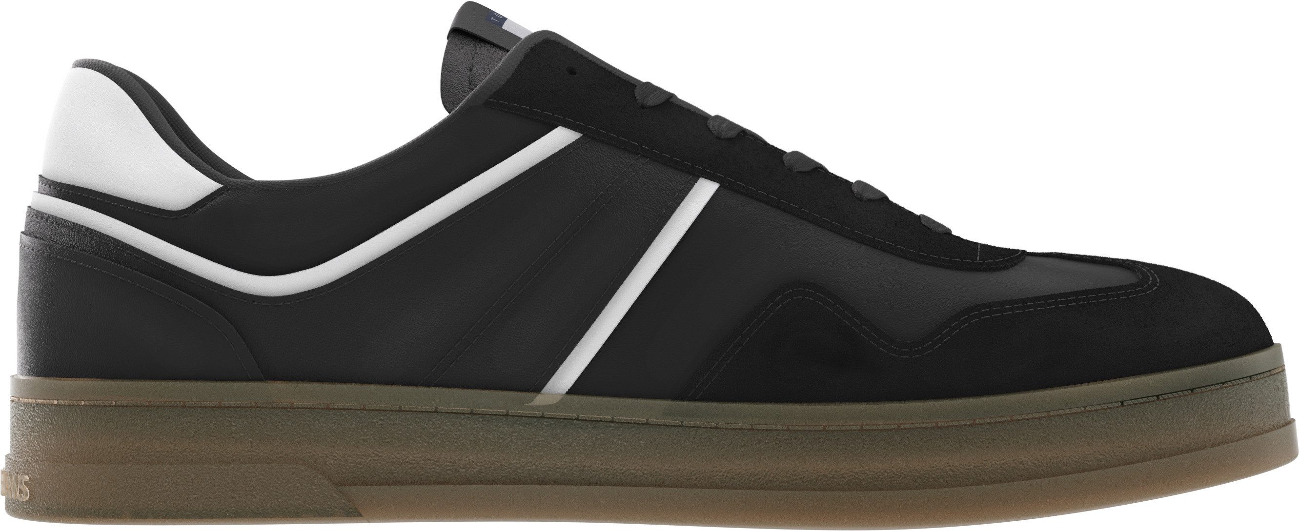 TOMMY JEANS Plateausneakers TJW COURT SNEAKER , vrijetijdsschoen, lage schoen, veterschoen met contrast-details