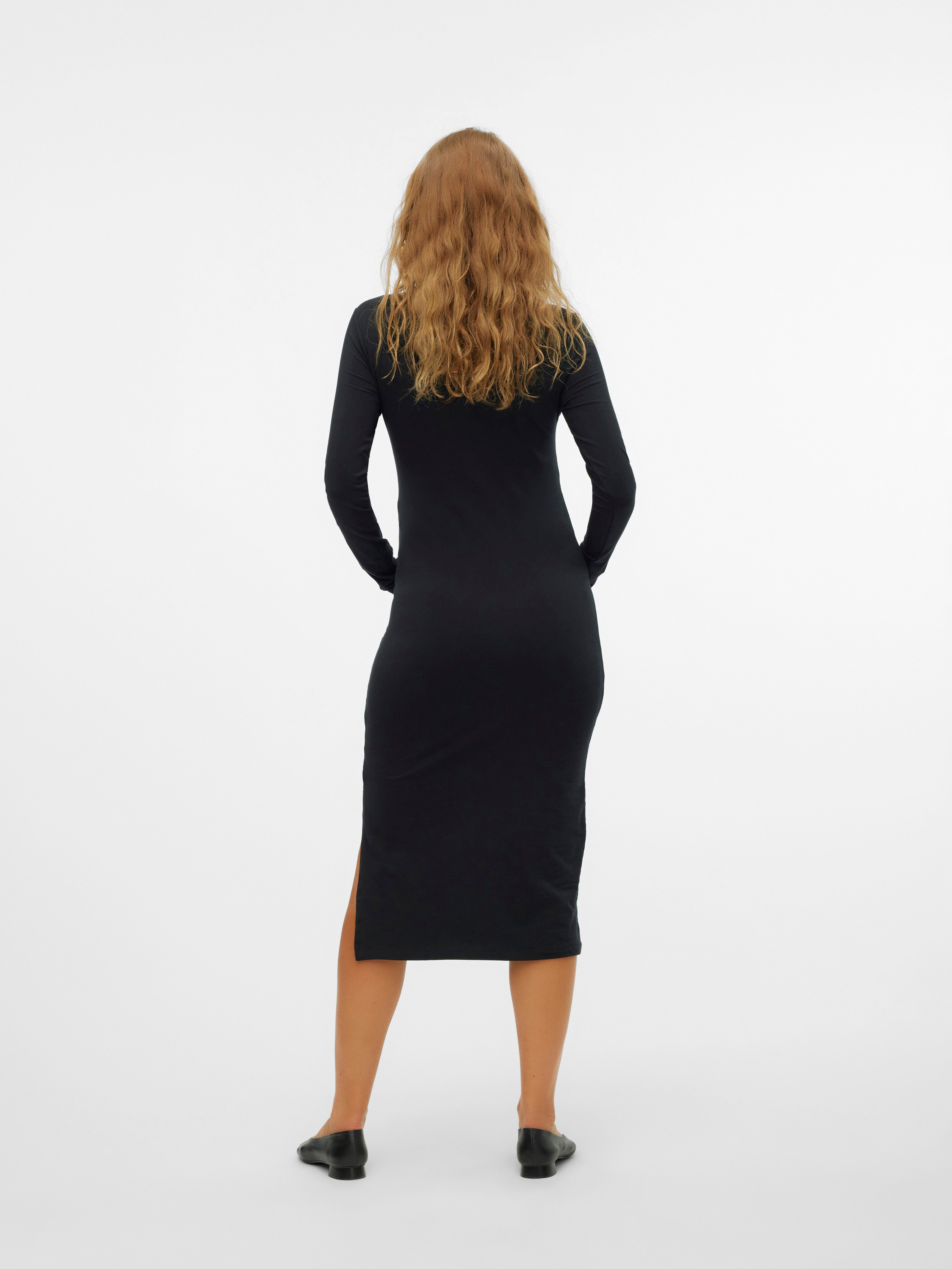Mamalicious Positiejurk MLEVA LS JRS MIDI DRESS NOOS