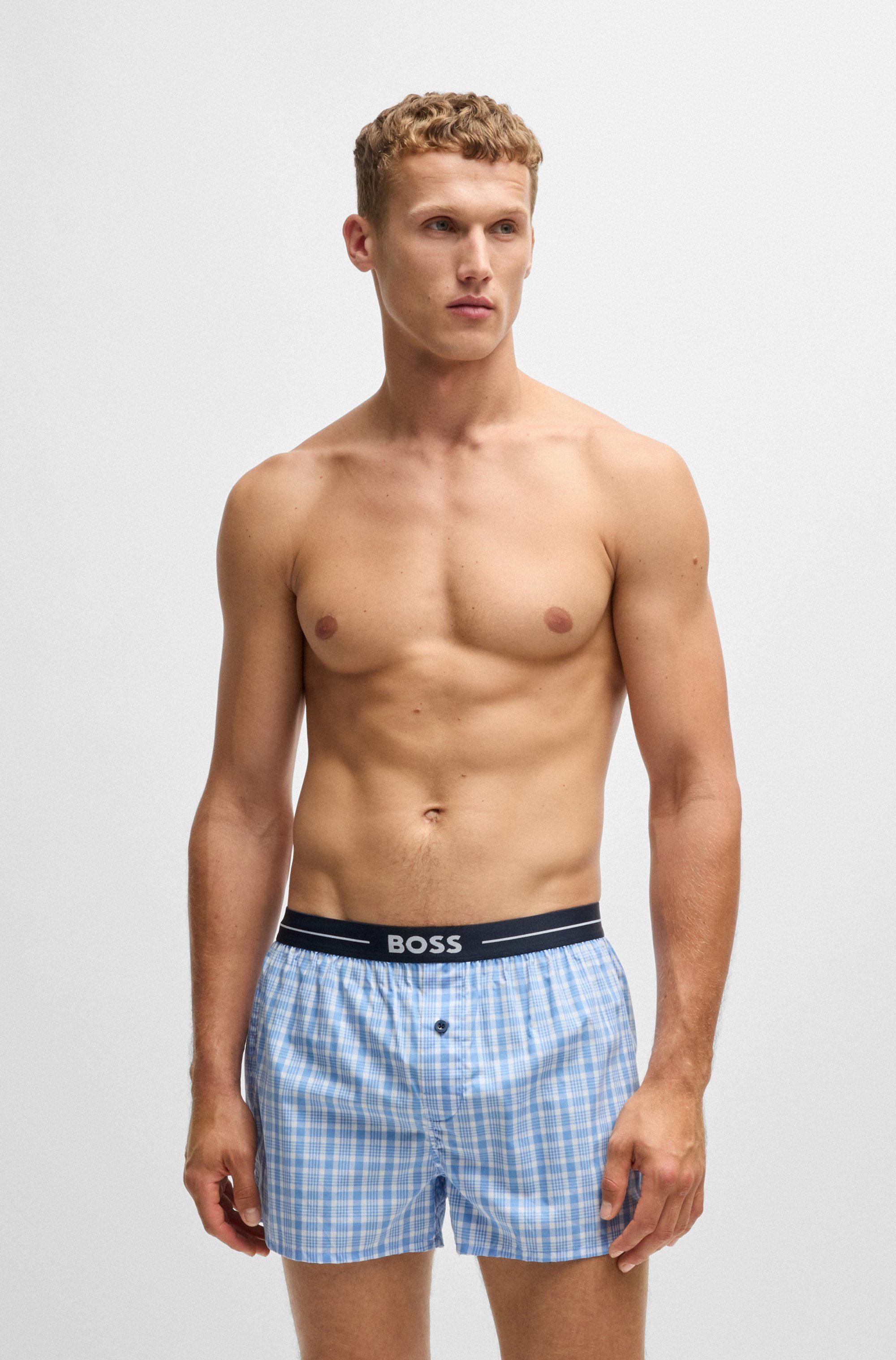 BOSS Geweven boxershort NOS Boxer EW 2P (Set van 2)