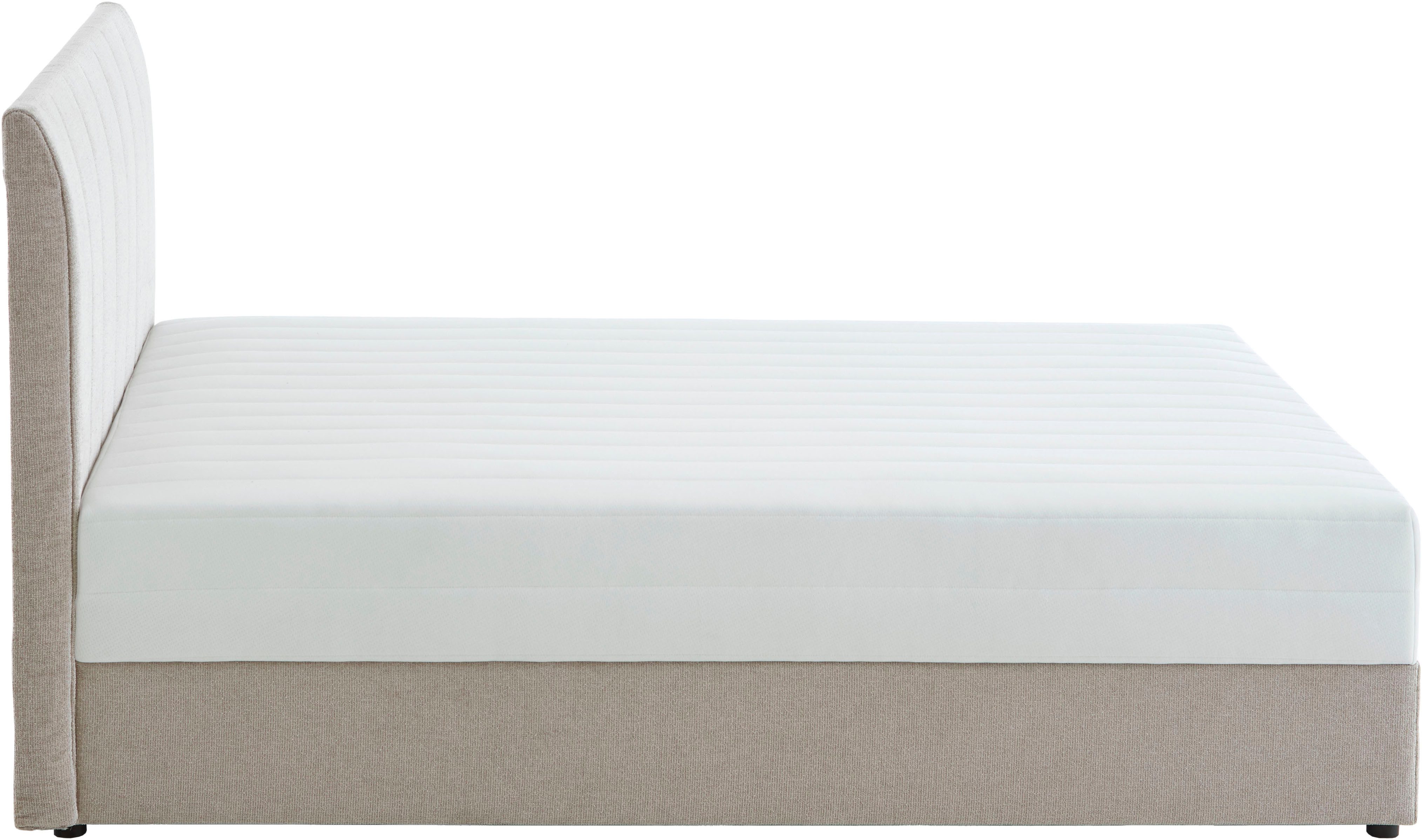ATLANTIC home collection Boxspring ALISIA Met pocketvering, bedlade en kussenrol in originele bekleding