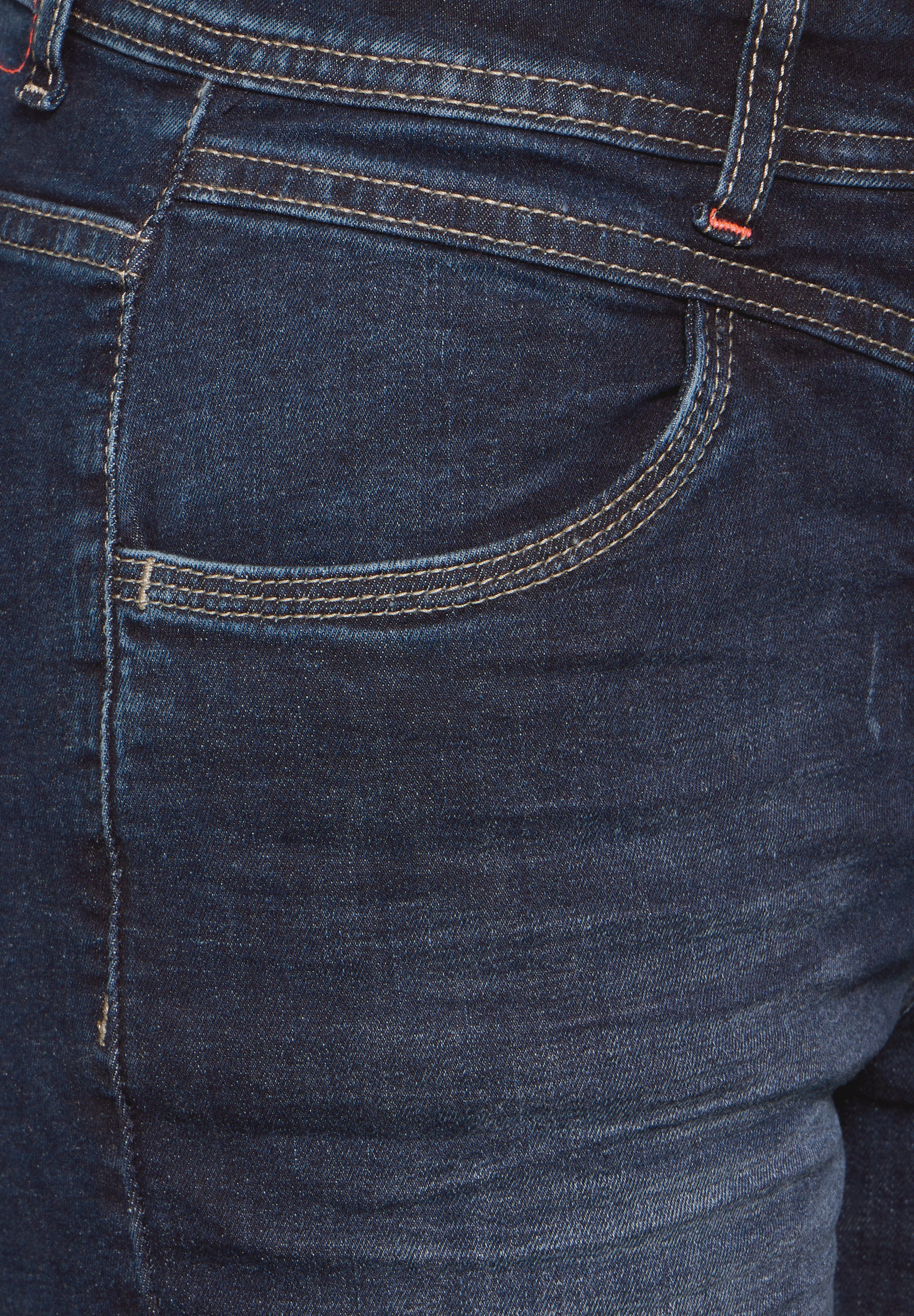 Cecil Slim fit jeans Stijl Vicky in blauwe wassing