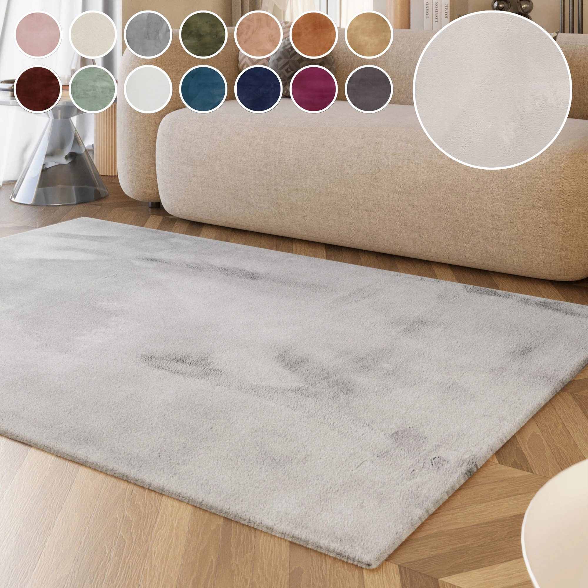 Esprit Hoogpolig vloerkleed Alice ESP-4377, kunstbont Voelt als konijnenbont, bijzonder zacht en dicht, voor alle kamers