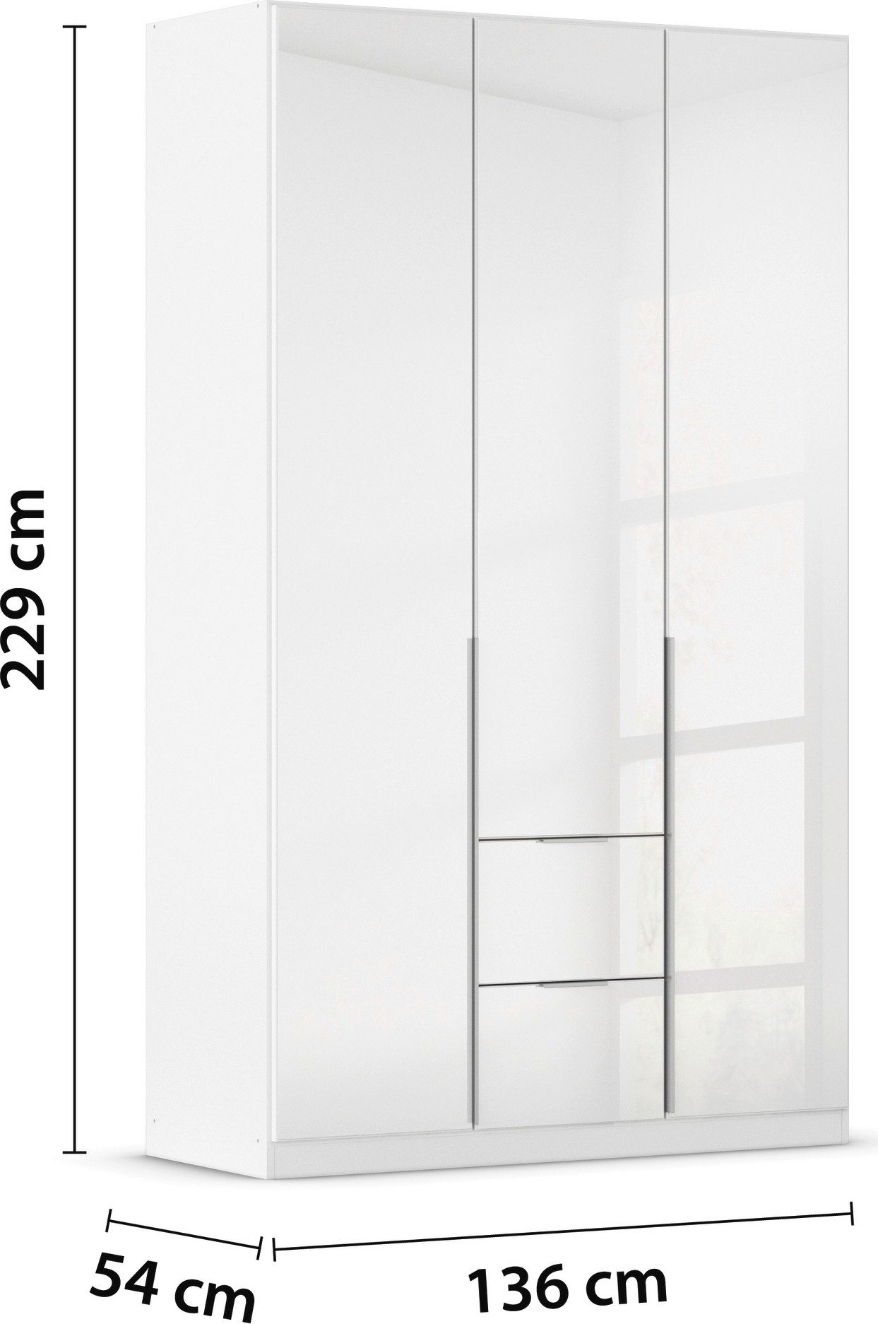 rauch Draaideurkast Kledingkasten kast garderobe AGORDO met glazen front