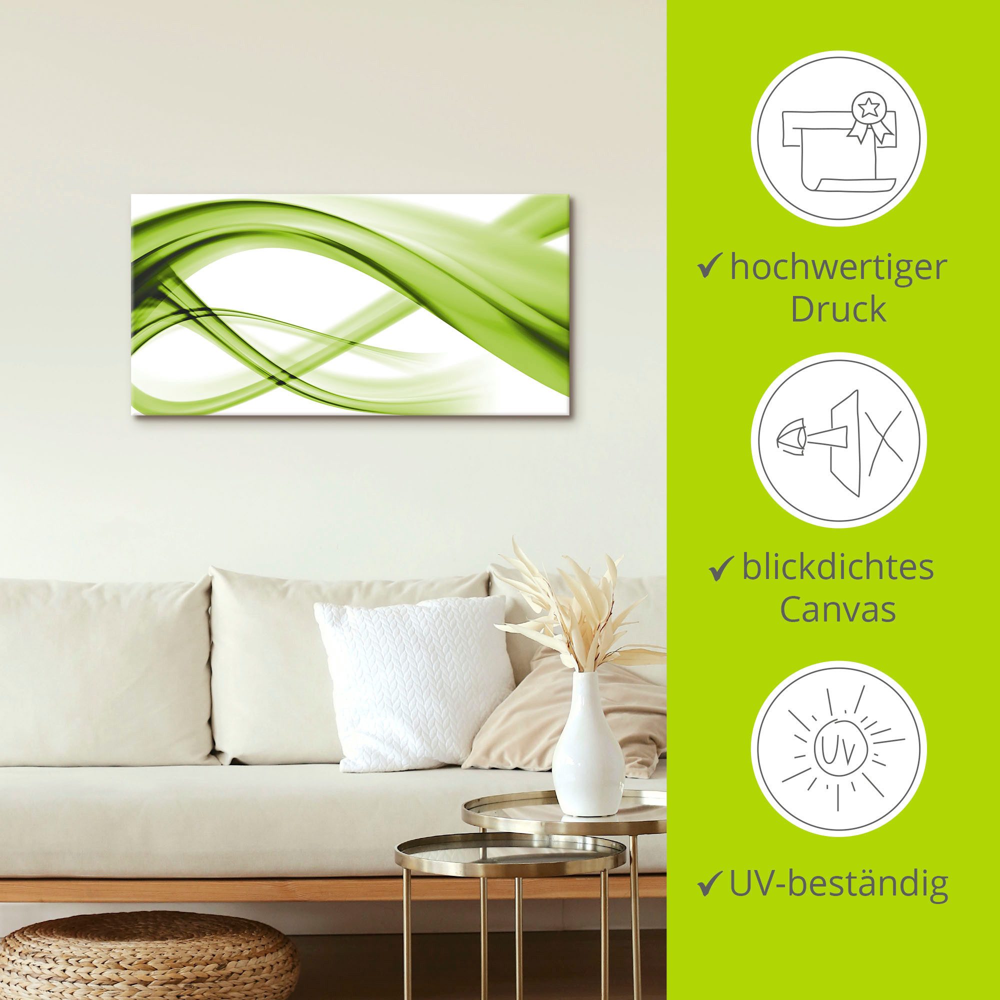 Artland Artprint Abstracte compositie als artprint op linnen, poster in verschillende formaten maten