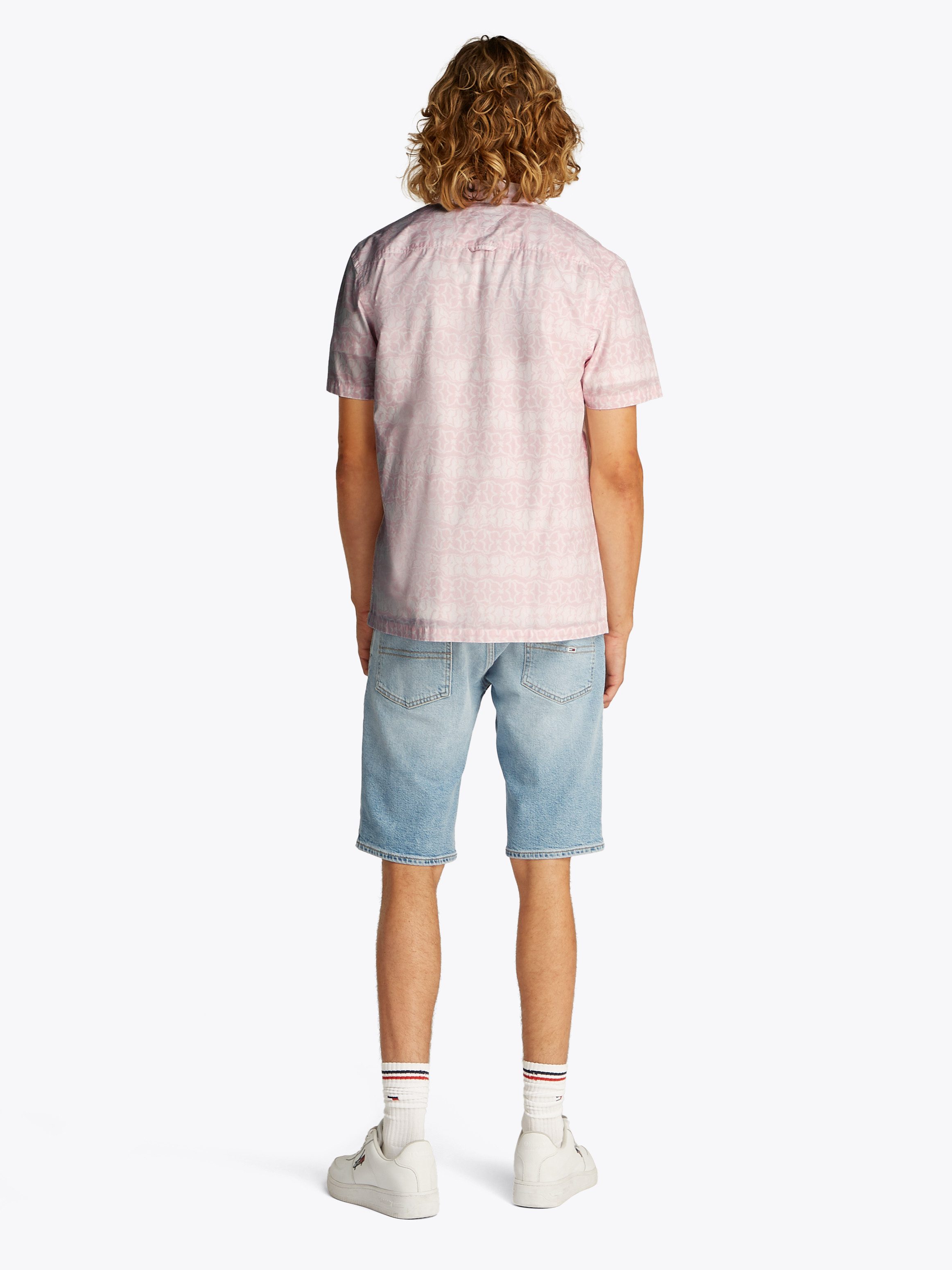 TOMMY JEANS Overhemd met korte mouwen TJM REG AOP SS SHIRT EXT