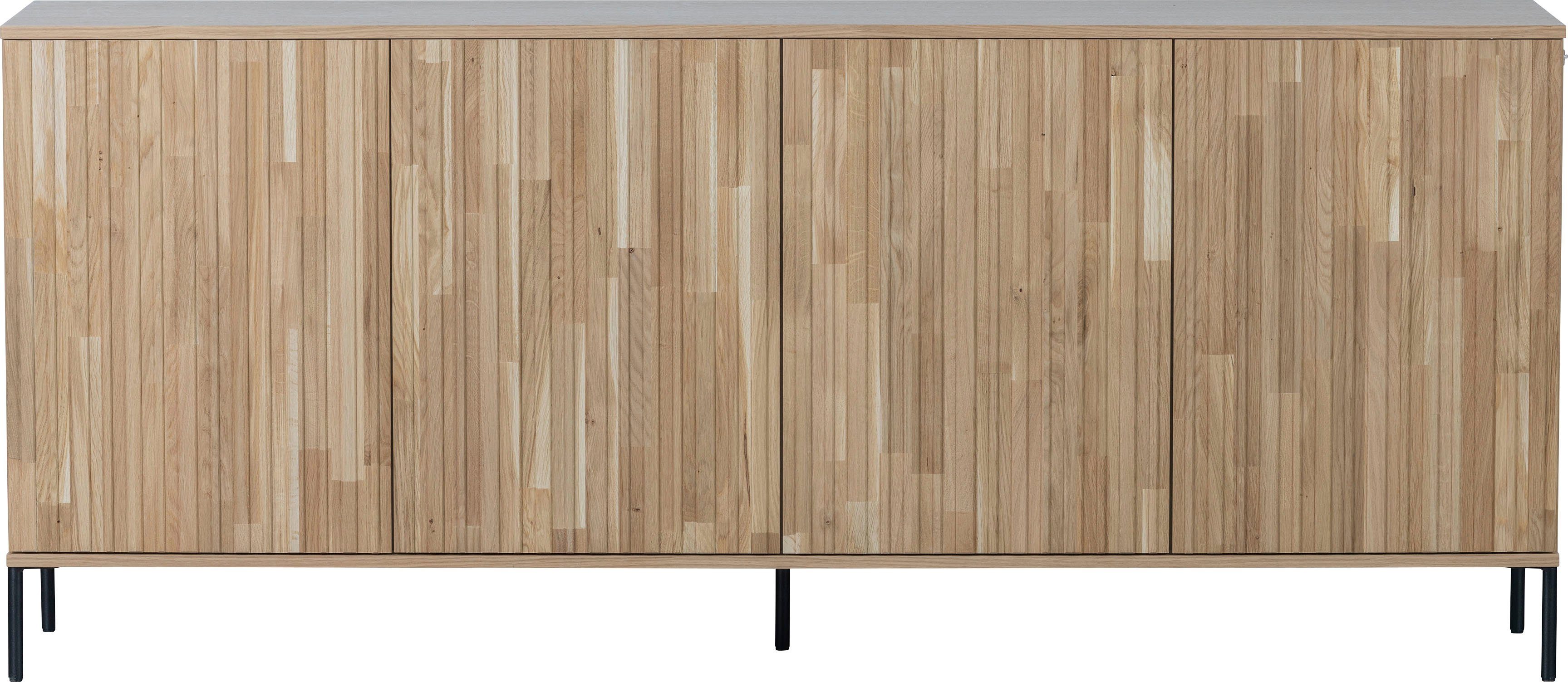WOOOD Dressoir New Gravure Commode met grafische reliëfdeuren, H 85 cm x B 200 cm