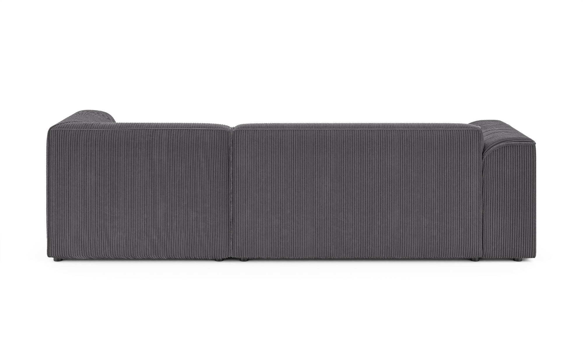 INOSIGN Hoekbank MERID L-vorm (257 cm), tijdloos & stijlvol ontwerp Uitgebreid gepolsterd, in cord, chenille en structuur