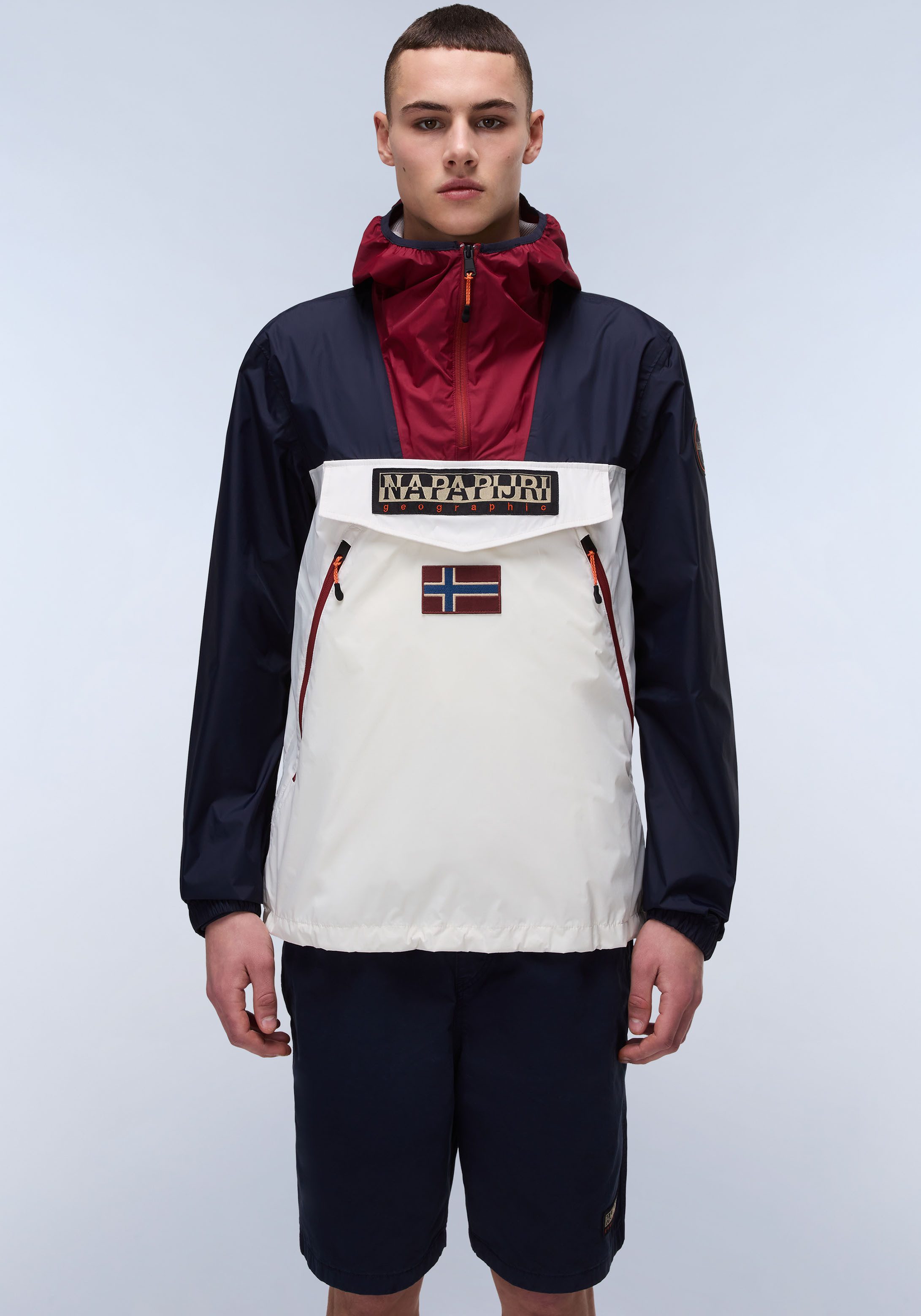 Napapijri Windbreaker RAINFOREST WB PKT V2 Met elastiek en sluitbare opening in de zoom