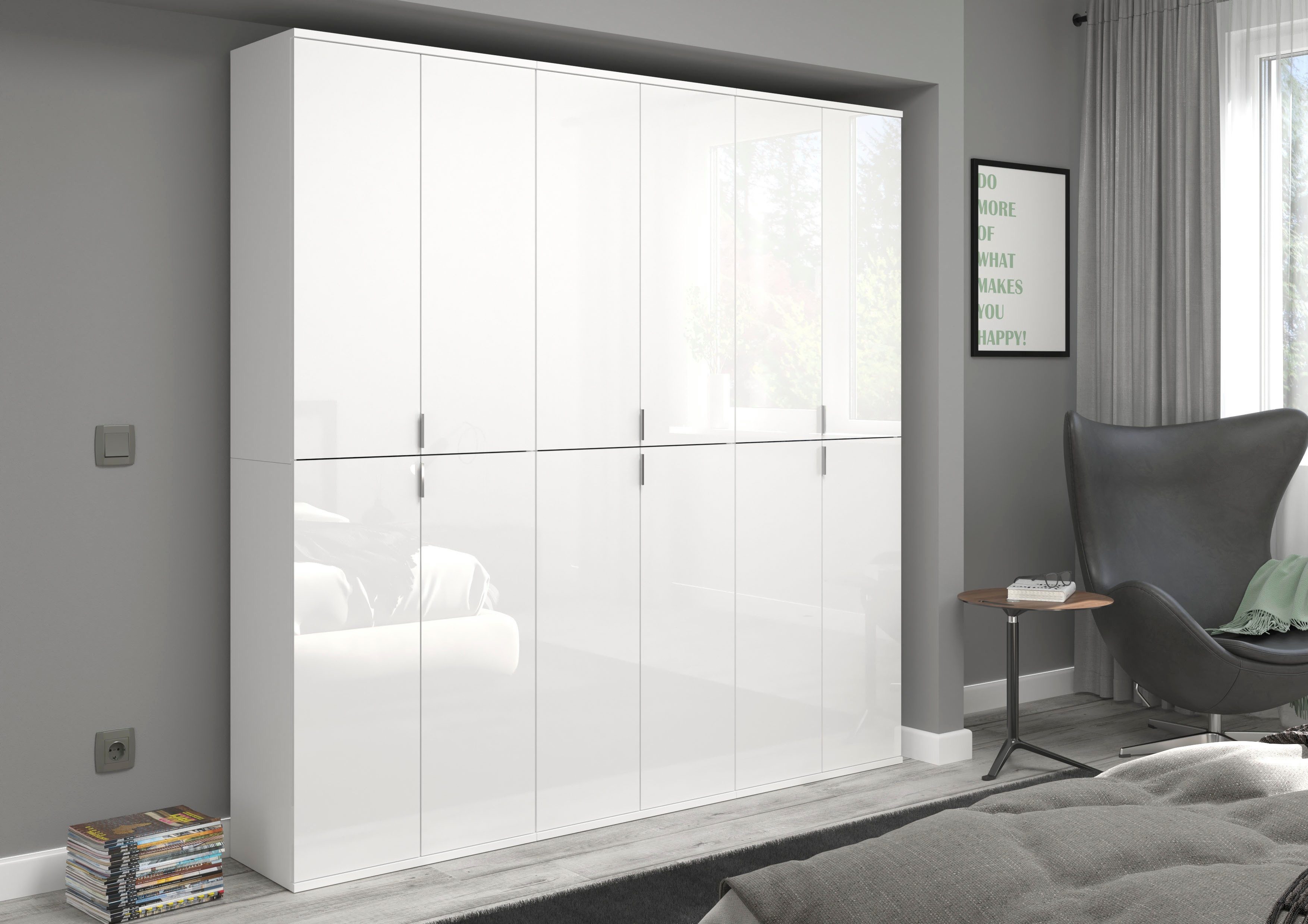 INOSIGN Halmeubelset Trondheim, Breedte 183 cm, bestaande uit 3 Kasten, 12 Deuren, 27 Vakken (set, 3-delig)