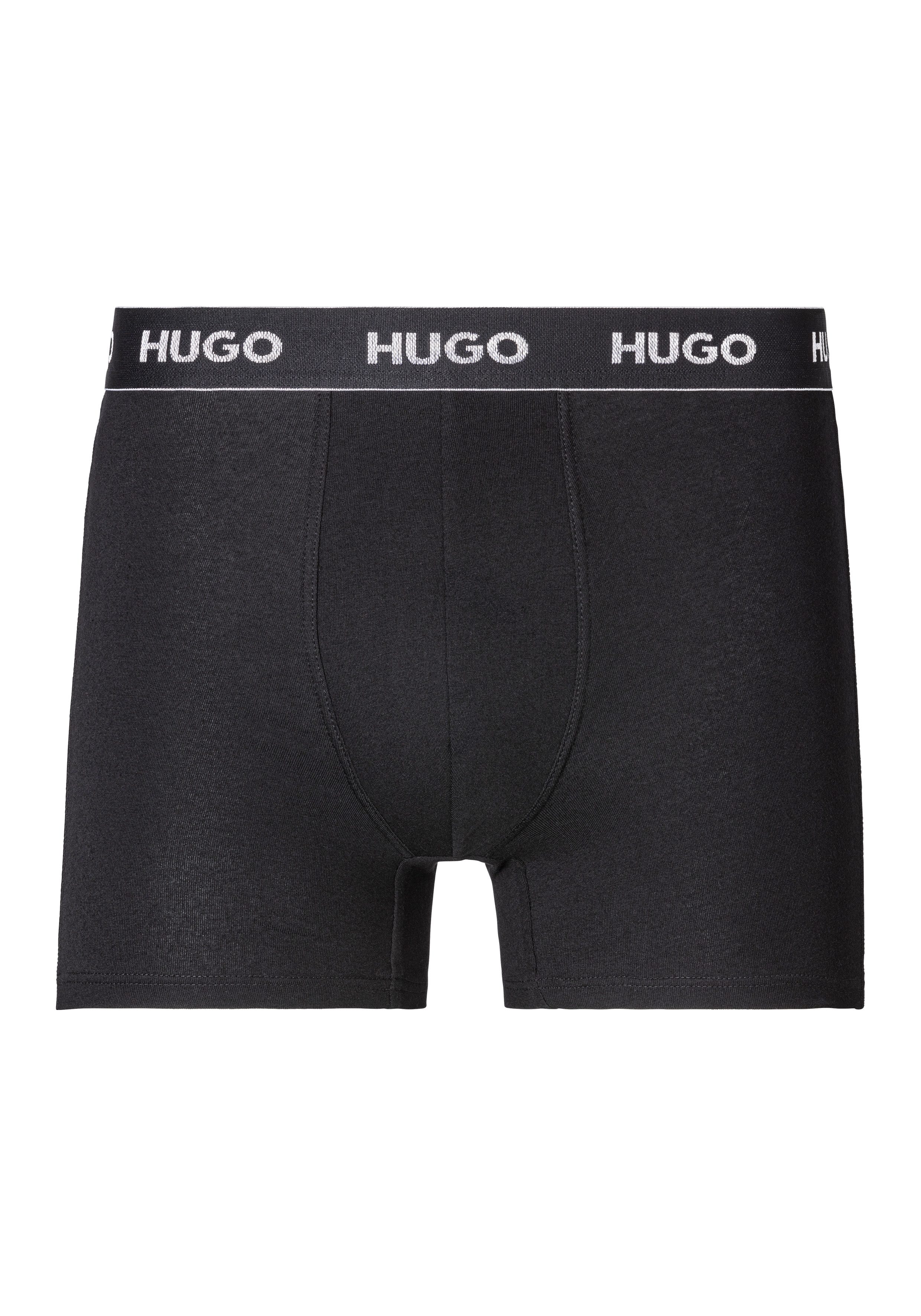 HUGO underwear Trunk BOXERBR TRIPLE met hugo logo-boord (set 3 stuks)