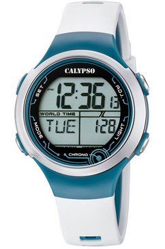 calypso watches digitale klok digital crush, k5799-1 wit