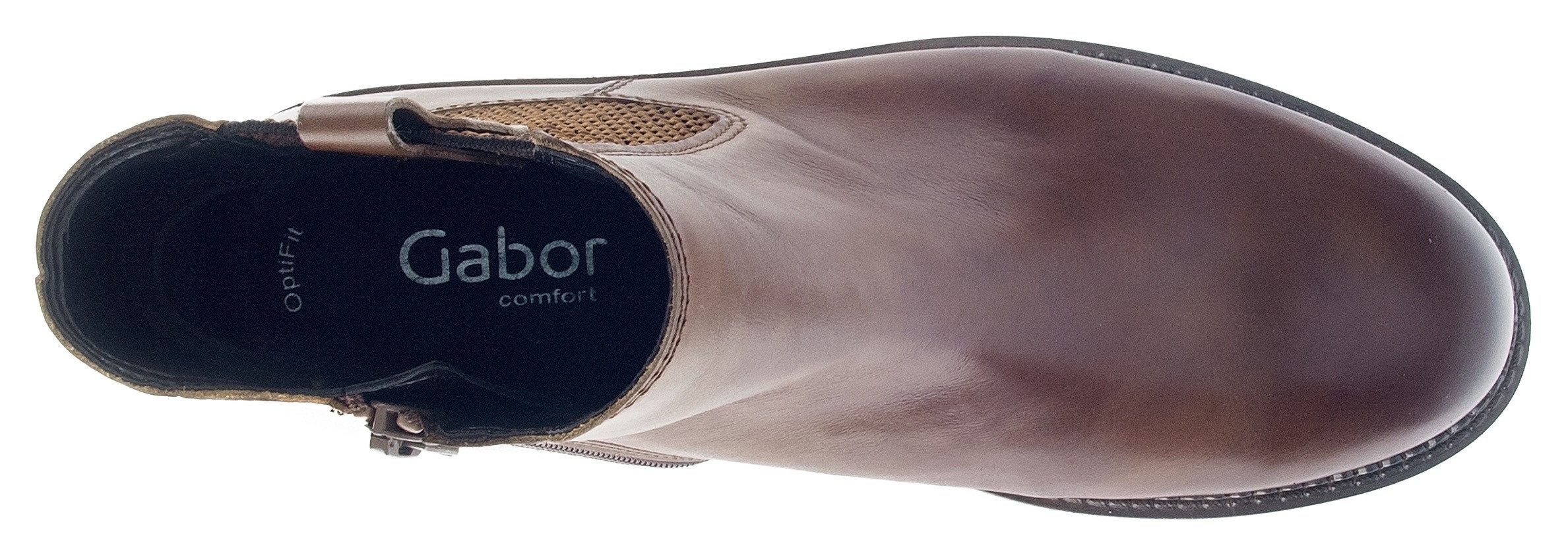 Gabor Chelsea-boots Davos blokhak, herfstmode, in comfortabele schoenwijdte g (= breed)