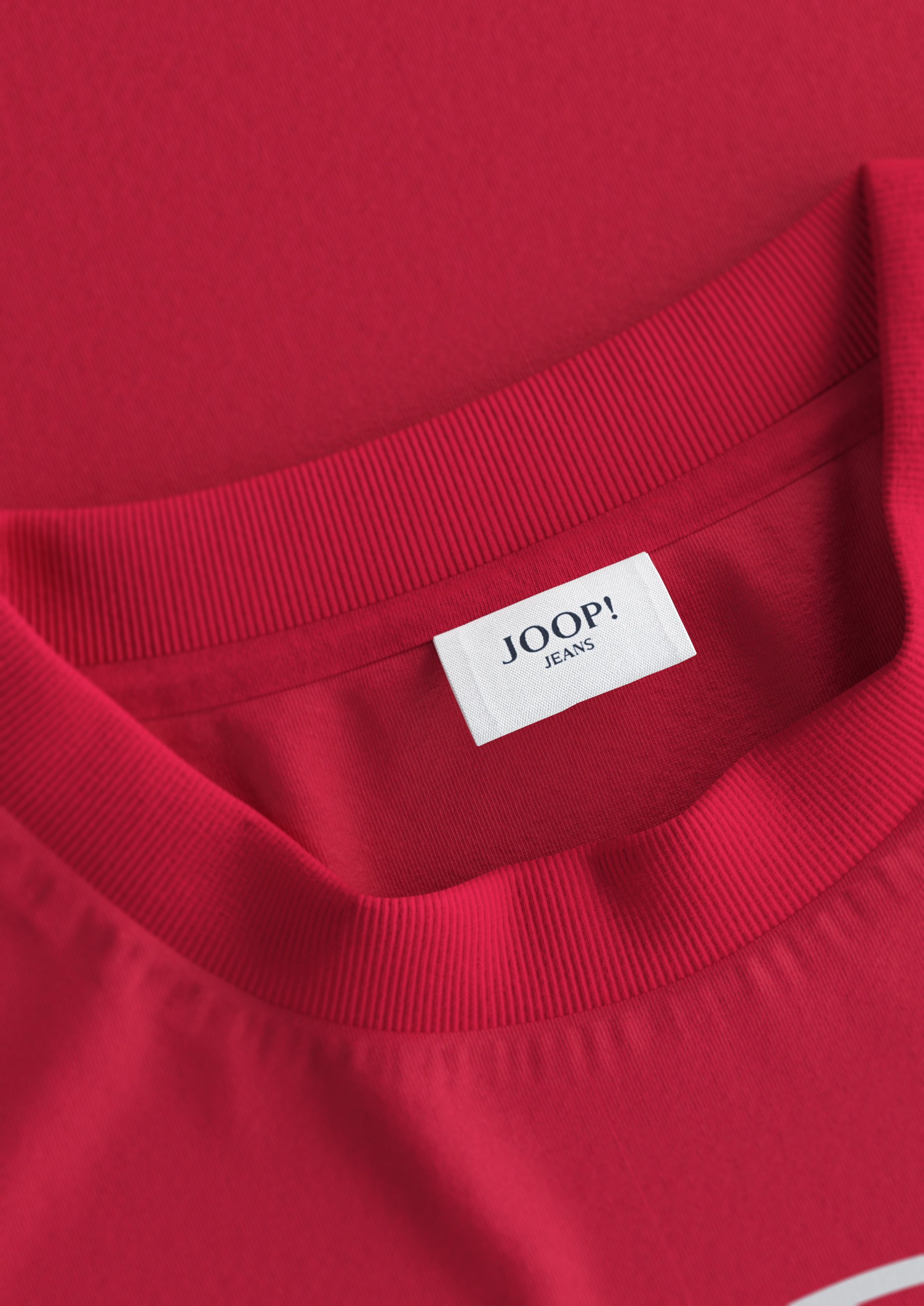 Joop Jeans Shirt met korte mouwen Aleko Met logo-print in contrasterende kleur