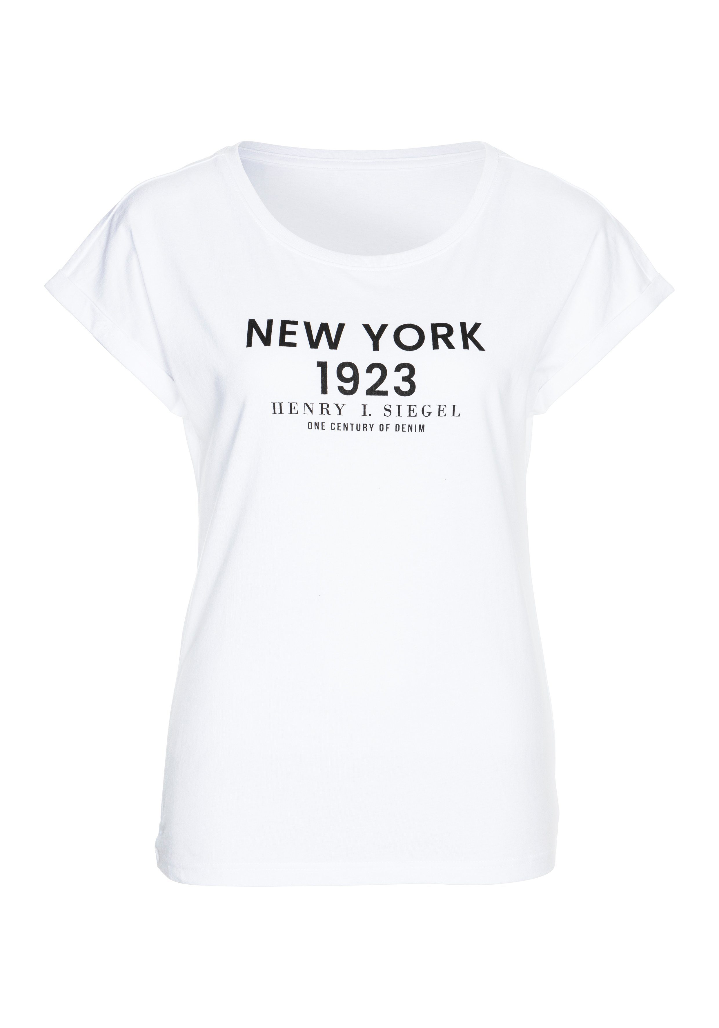 H.I.S T-shirt met frontprint