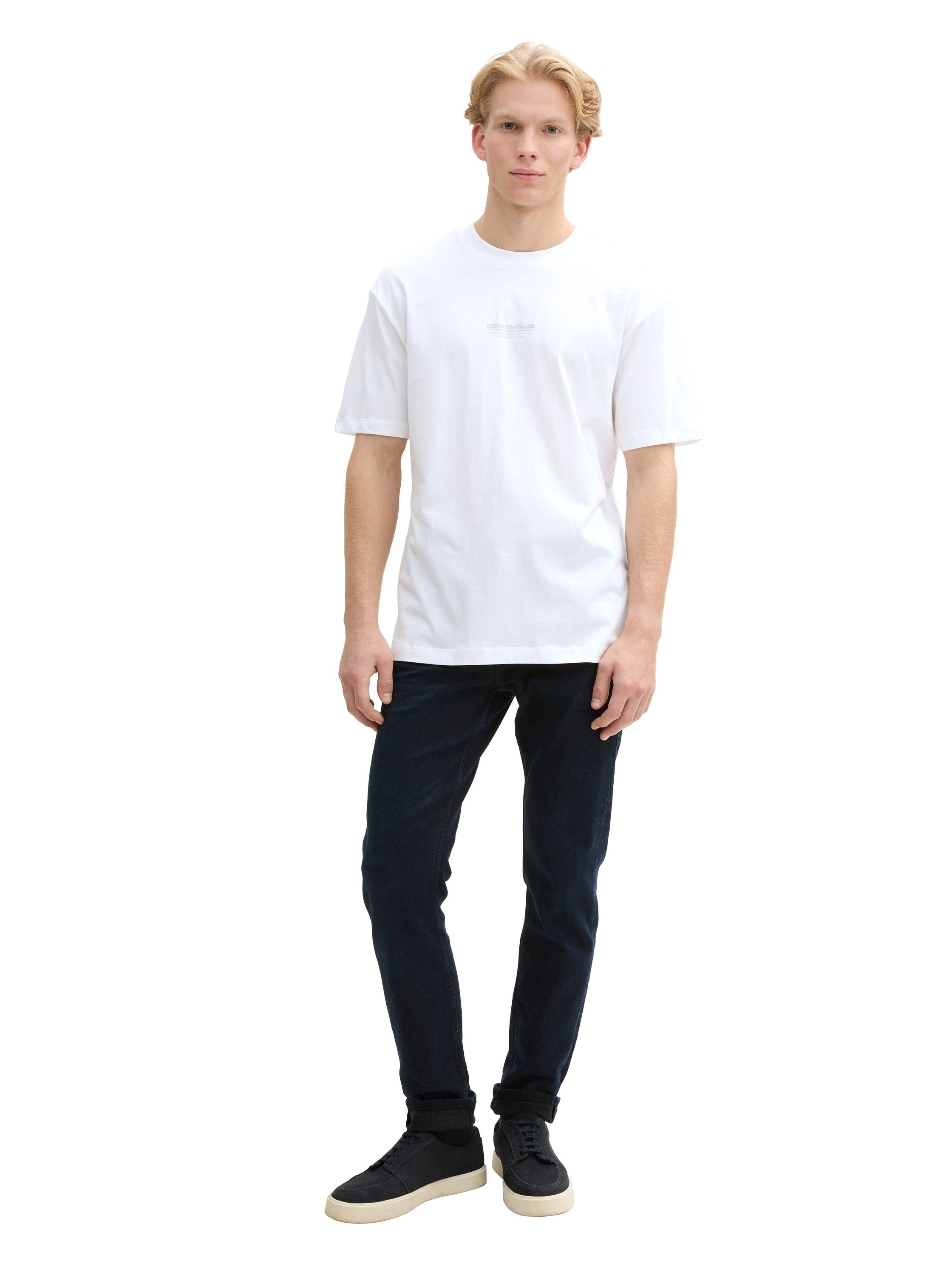 Tom Tailor Denim T-shirt met merkfrontprint