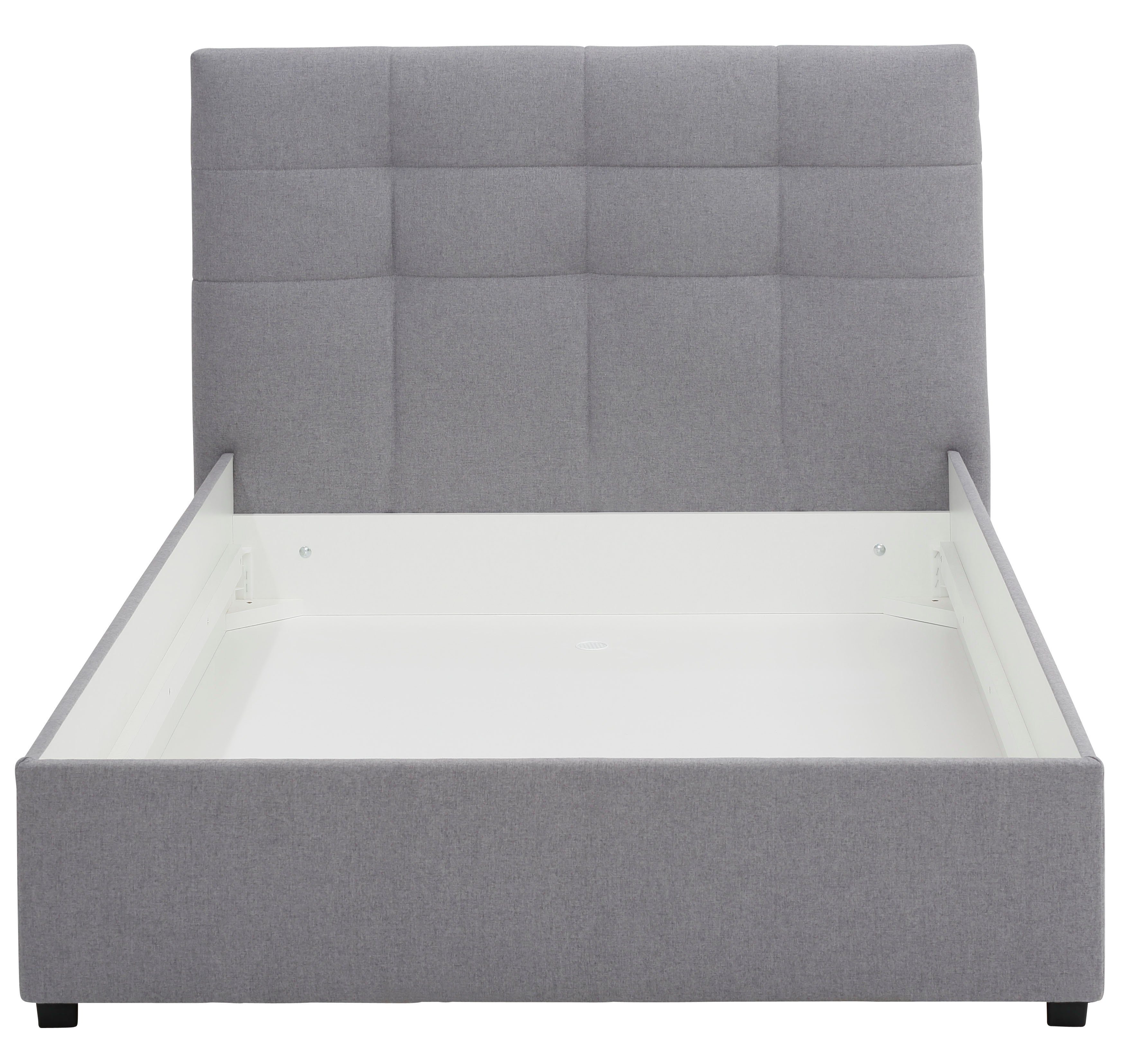 Lüttenhütt Gestoffeerd bed Endres met bedkist, naar keuze zonder matras/lattenbodem of incl. matras