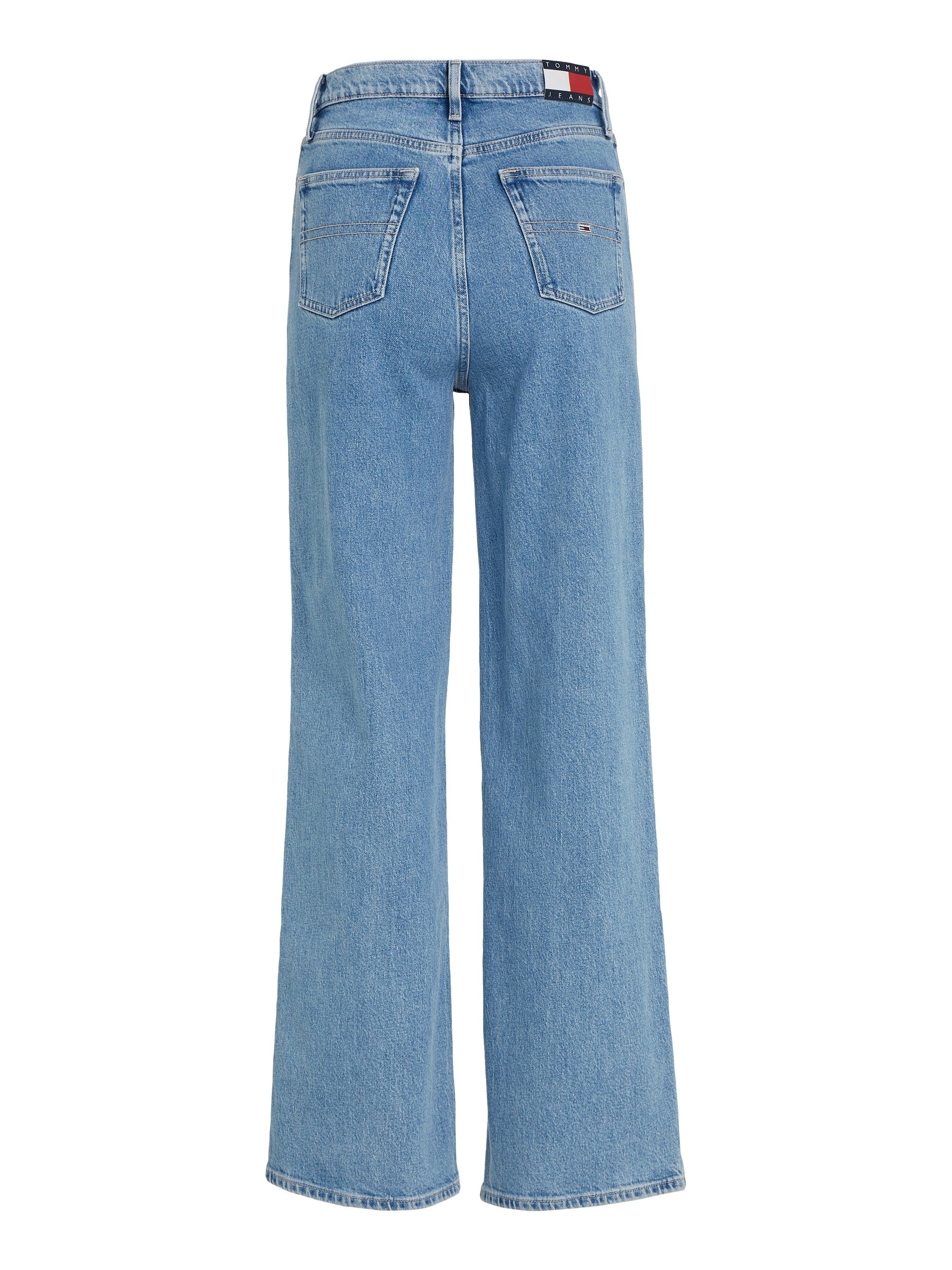 TOMMY JEANS Wijde jeans CLAIRE HGH WD BH4116 met tommy jeans merklabel & badge