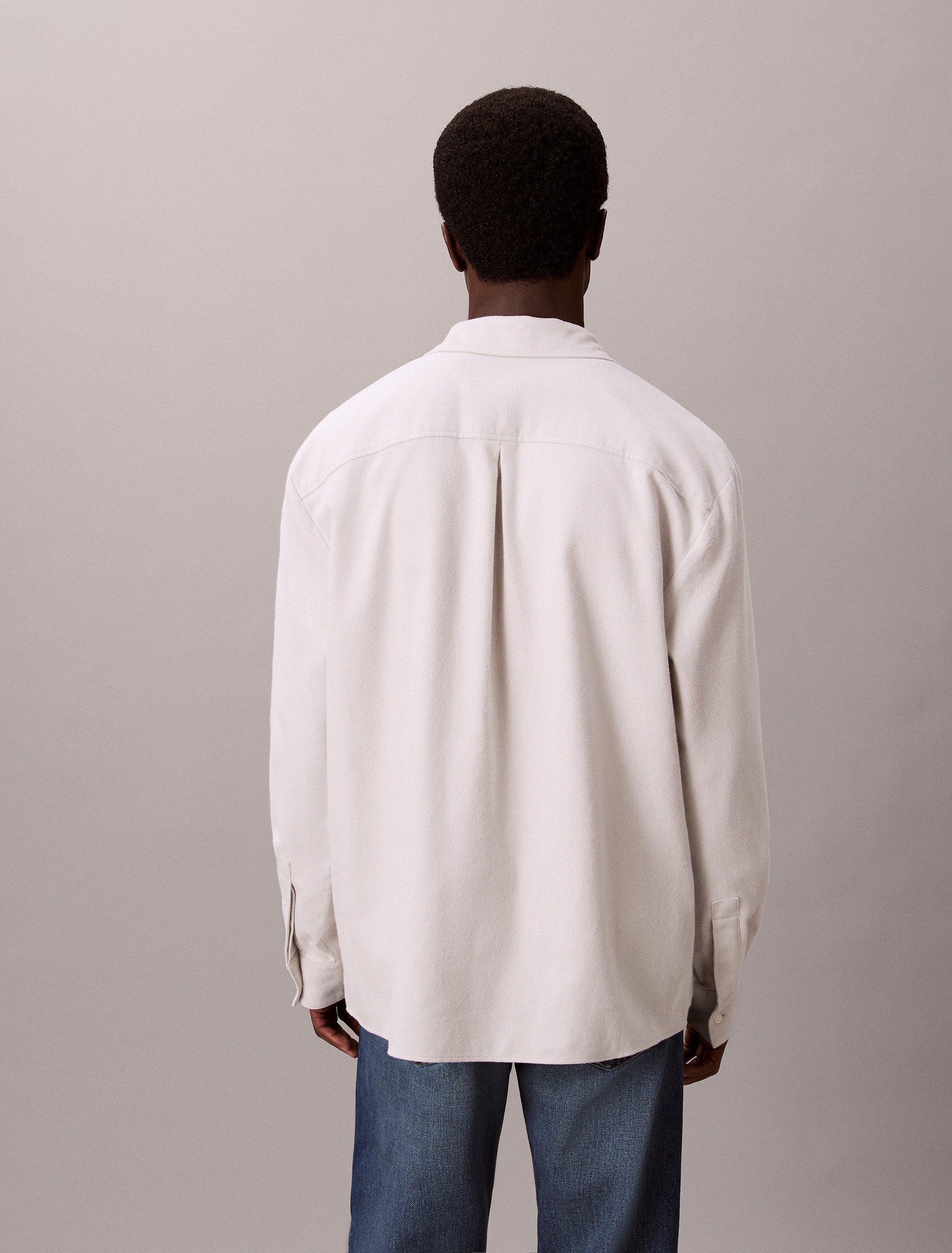 Calvin Klein Flanellen overhemd LS MELANGE FLANNEL EASY SHIRT