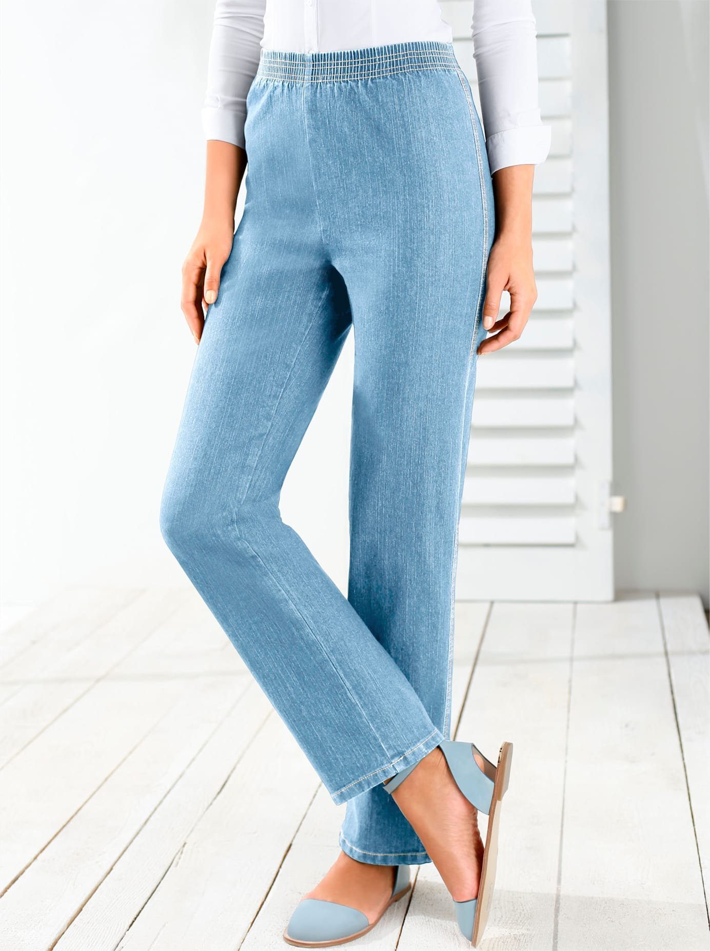 Classic Basics Jeans met elastische band