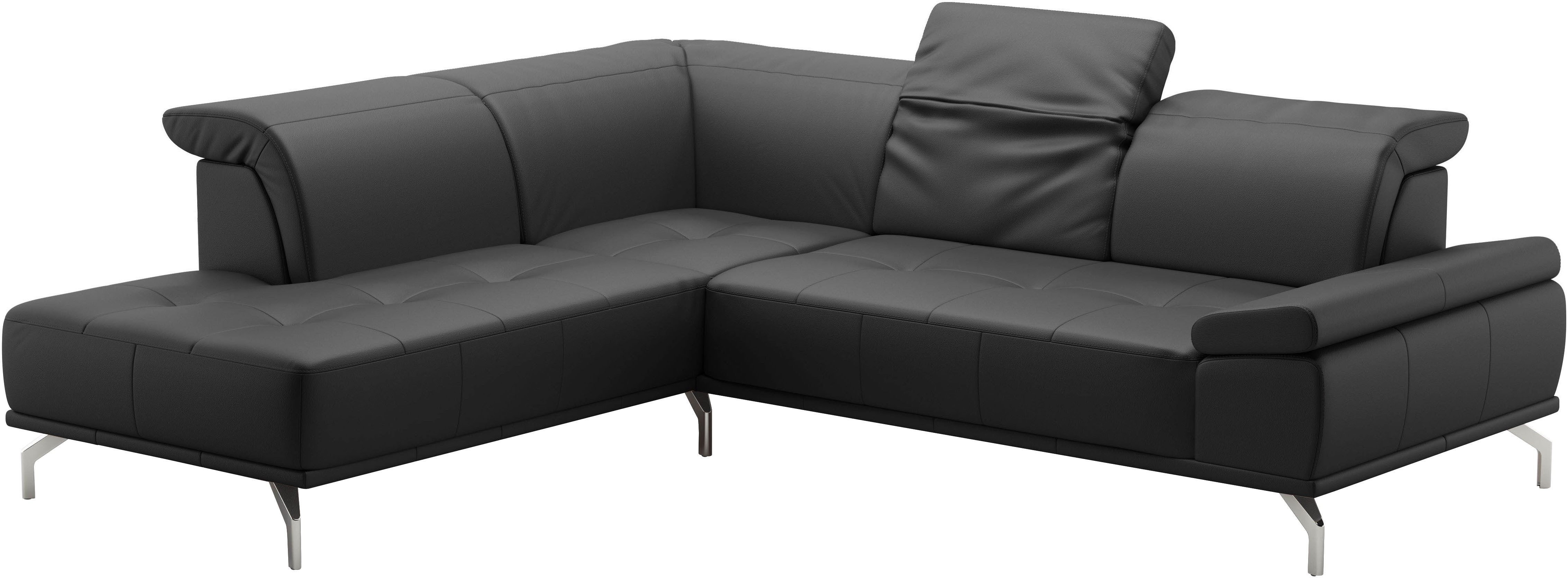 Places of Style Hoekbank Caluna Incl. zitdiepteverstelling, optioneel met hoofd- en armleuningverstelling
