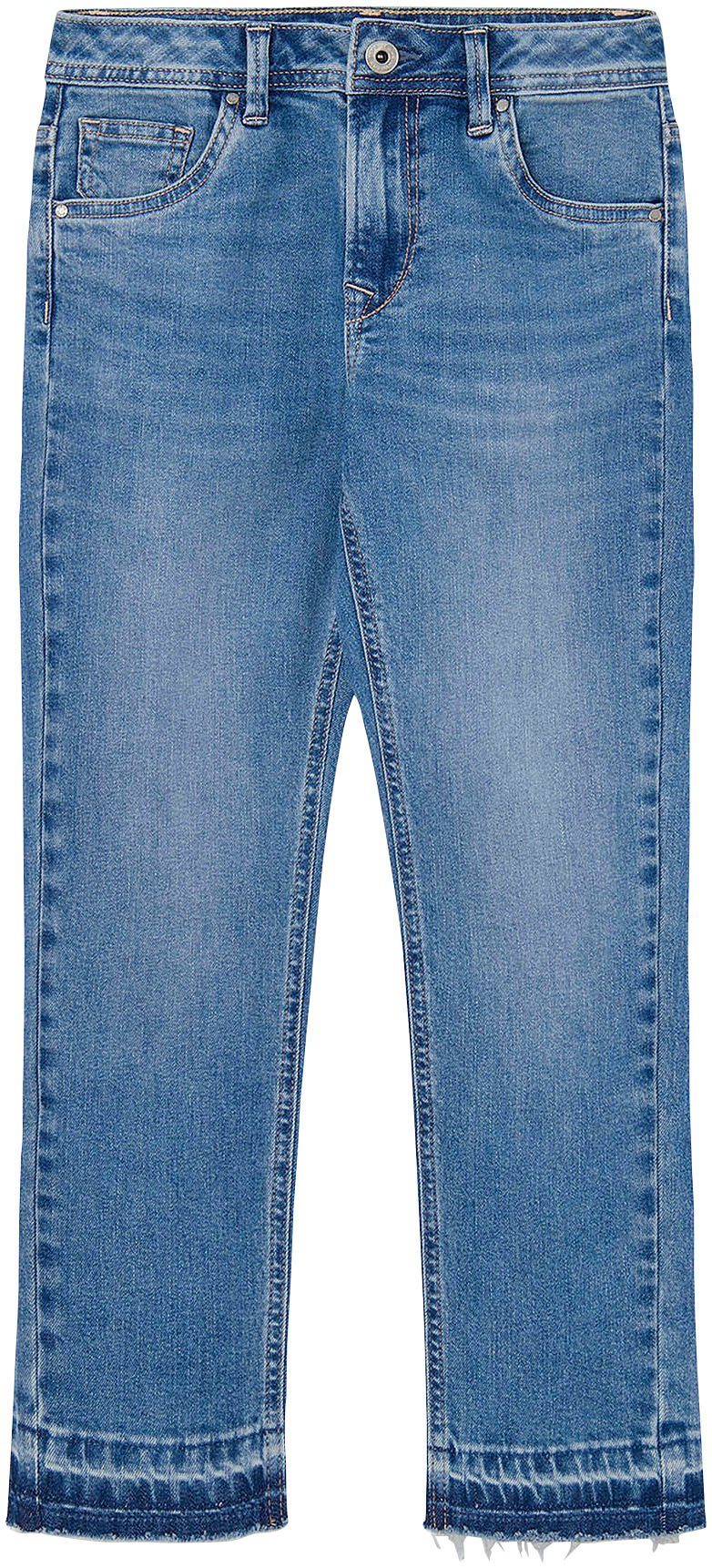 Pepe Jeans 5-pocket jeans TAPERED HWJR meisjes jeans maat 8 blauw