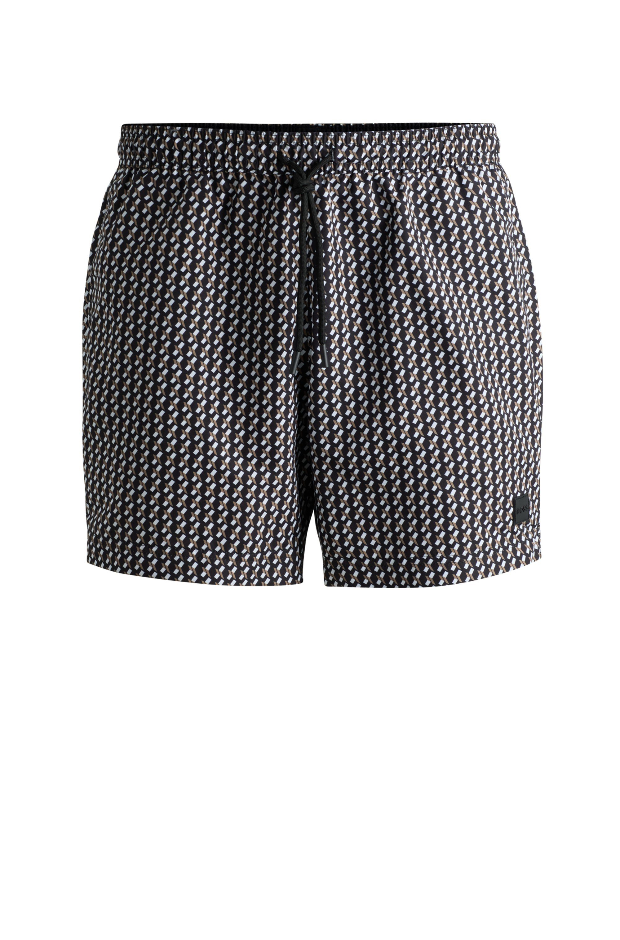 BOSS Zwemshort VIBE met print all-over