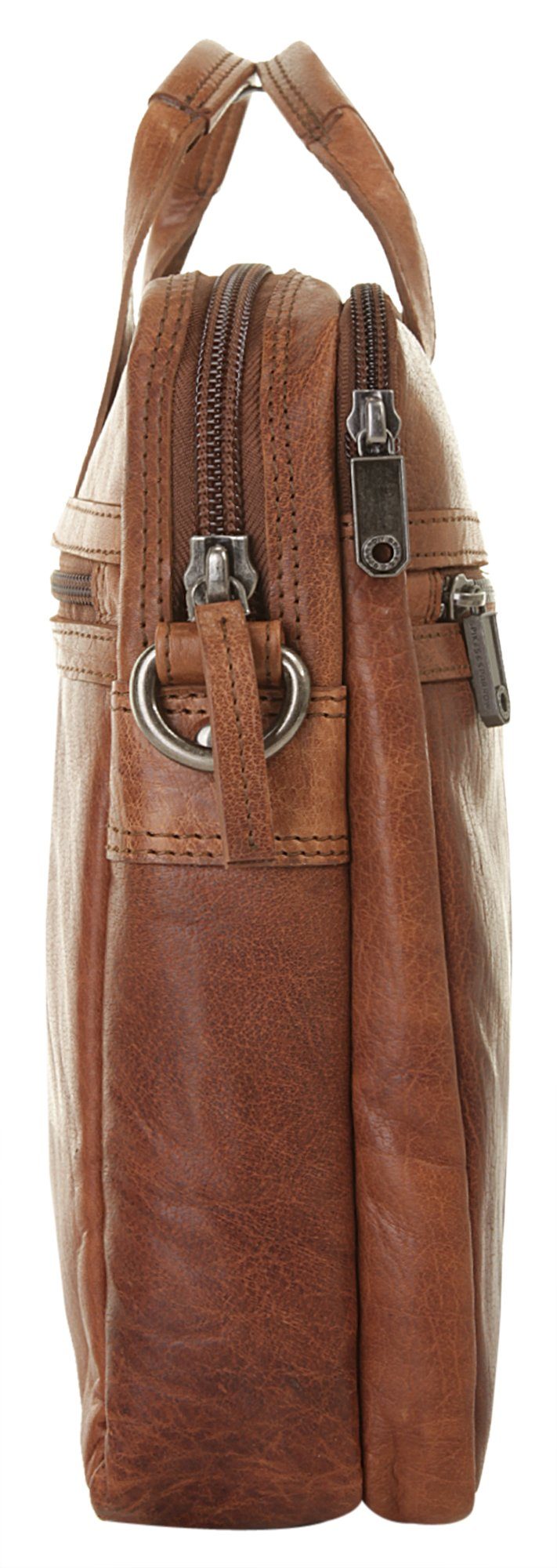 Spikes & Sparrow Aktetas echt leder