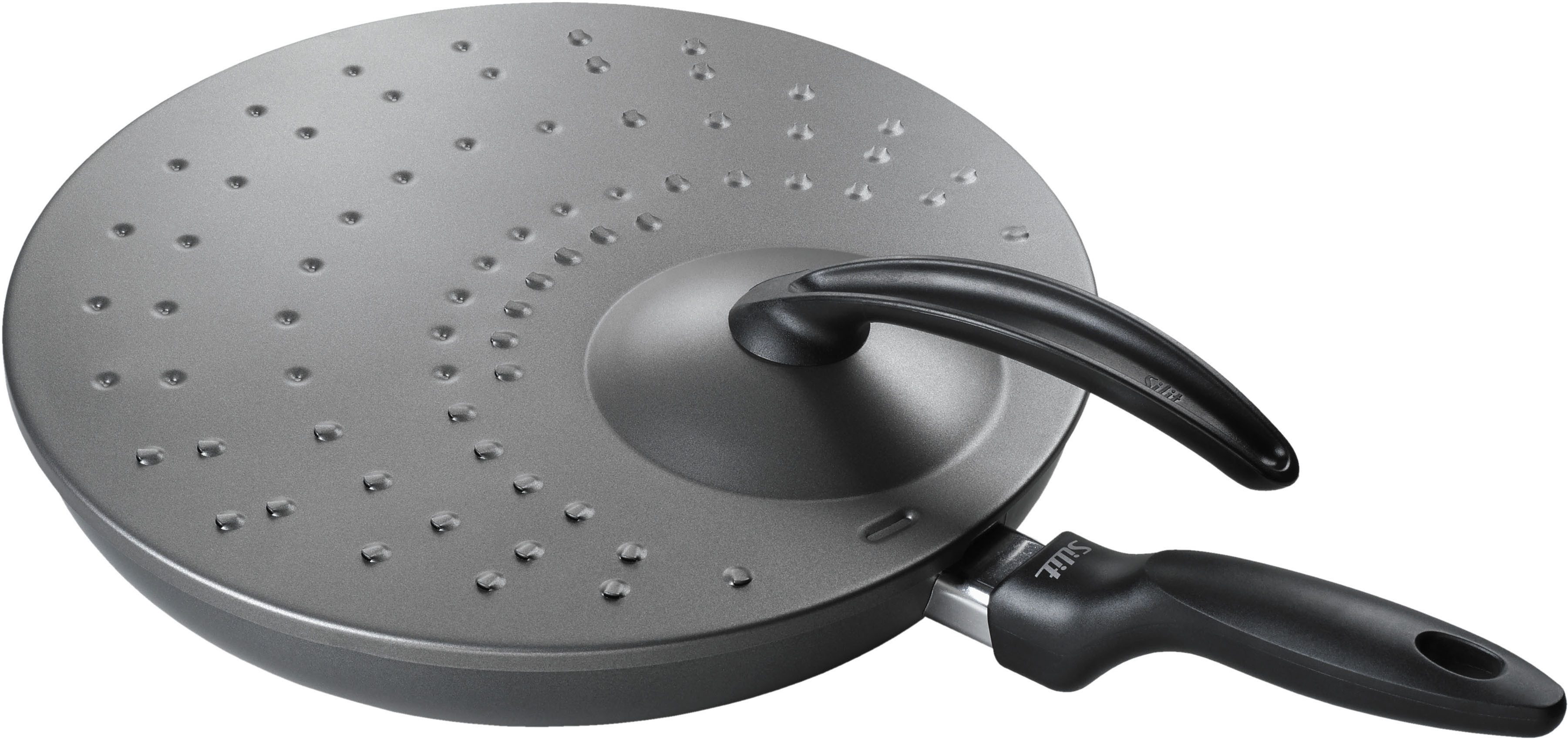 Silit Spatdeksel Deksel met bakelietgreep, Ø 32 cm Anti-aanbak coating, voor pannen tot Ø 32 cm, vaatwasmachinebestendig (1-delig)
