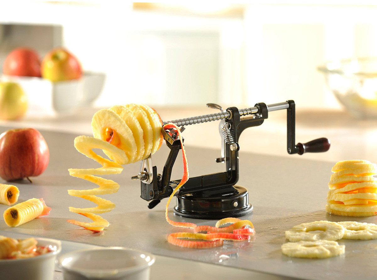 GEFU Appelschiller DELICIO 3-in-1 functie, moeiteloos, compact. (1-delig)