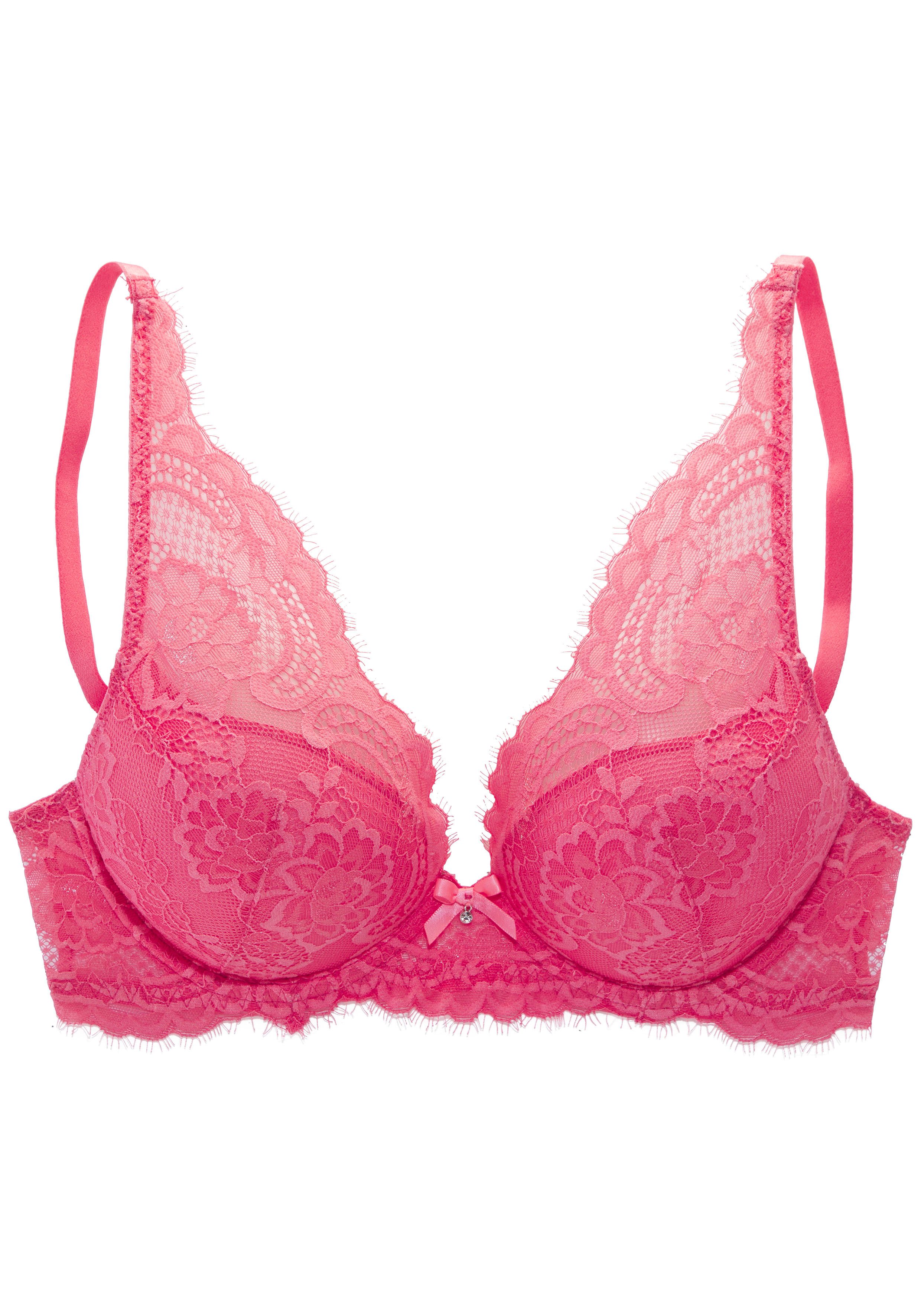 Lascana Bh met steuncups Valentina met gebloemd kant in een high-apex look, lingerie
