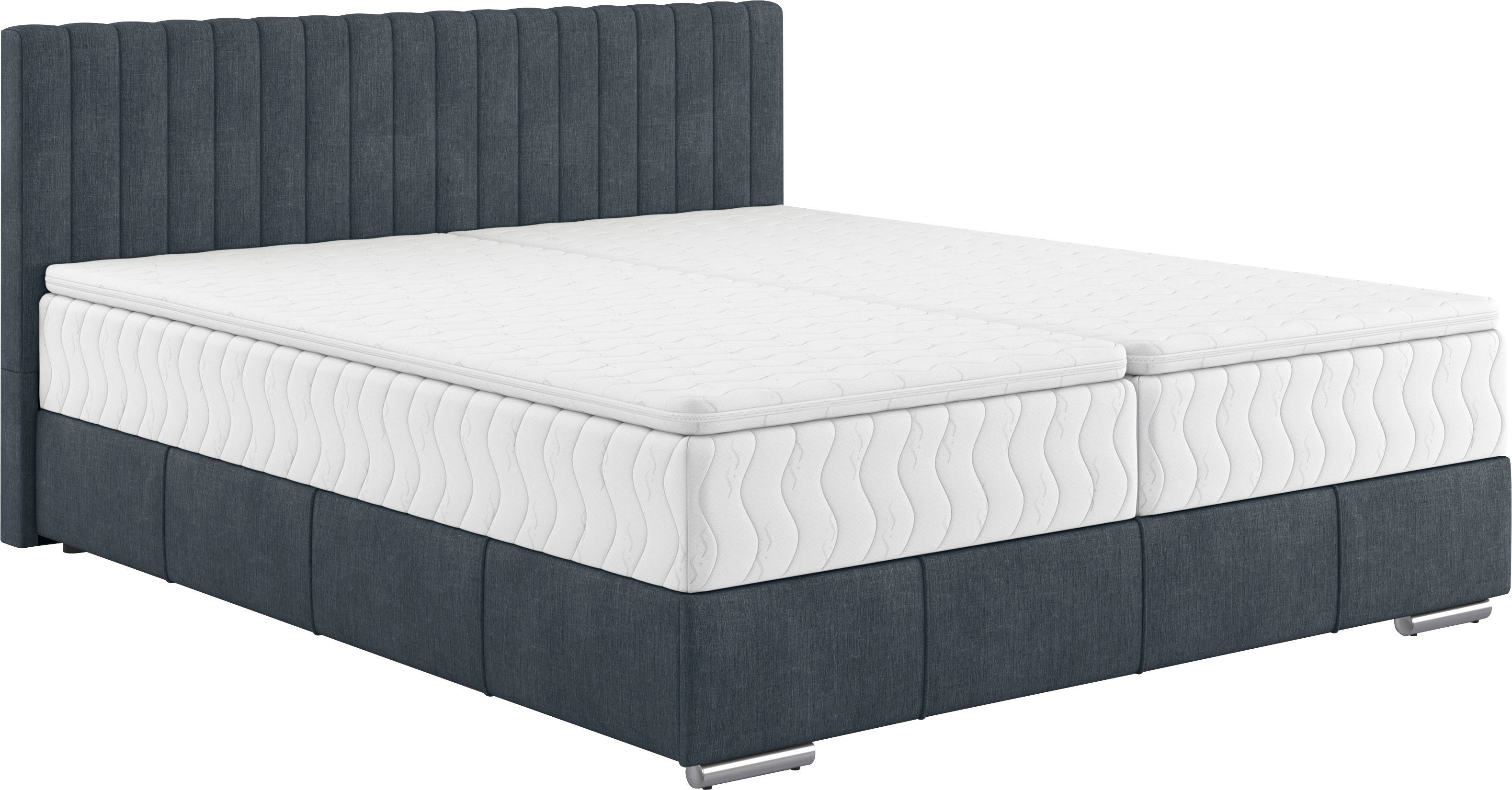 Mr. Couch Boxspring Thor met bedbodem, incl. matras, topverkoper Topmatras en sierkussen, in verschillende hardheden beschikbaar