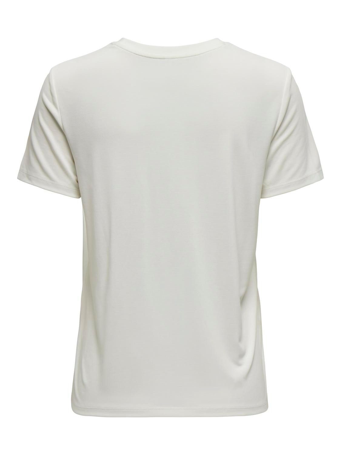 Only Shirt met korte mouwen ONLFREE LIFE REG S/S LEAF TOP BOX JRS