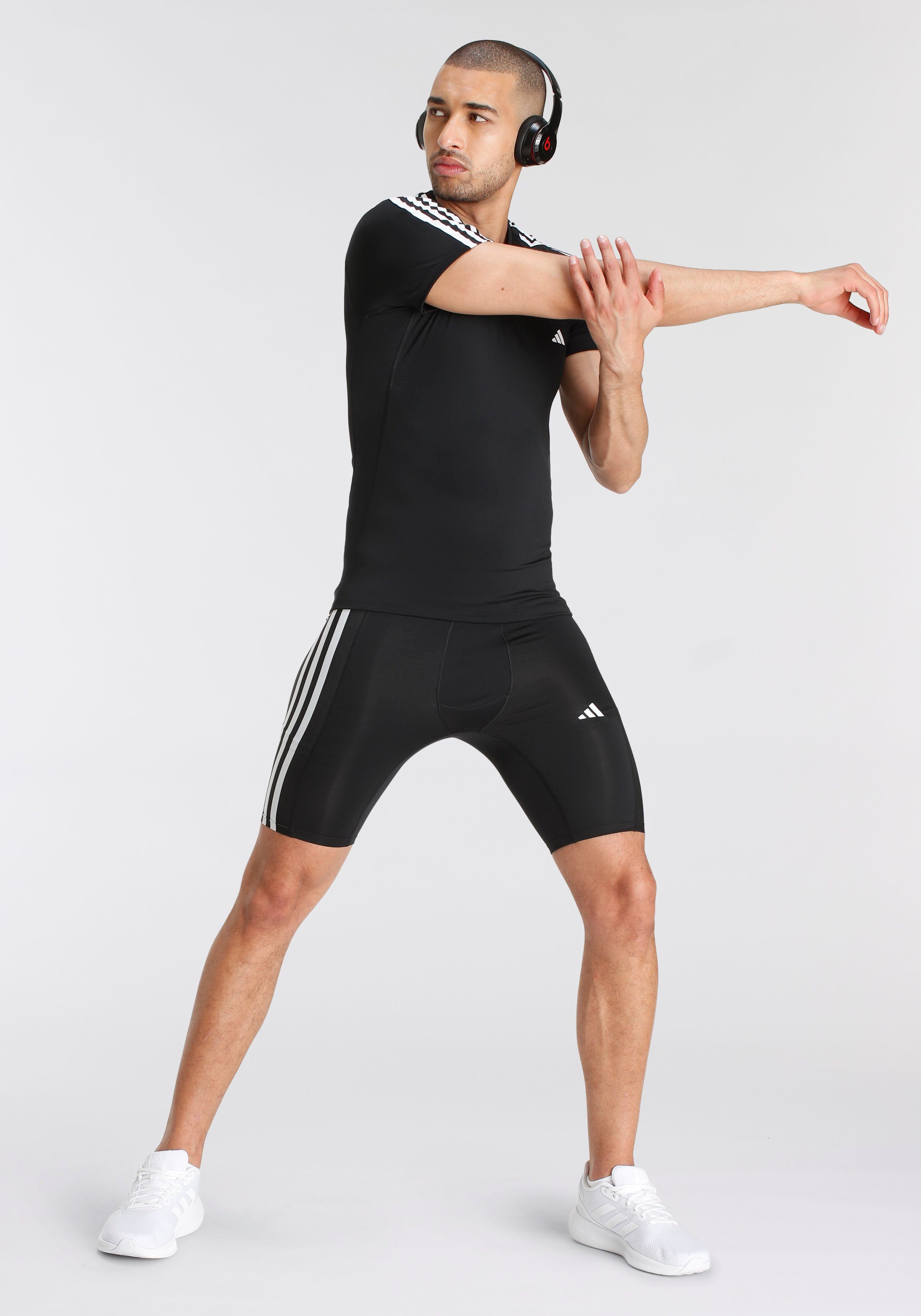 adidas Performance Trainingstights TECHFIT 3STREPEN TRAINING LANGE TIGHT (1-delig)