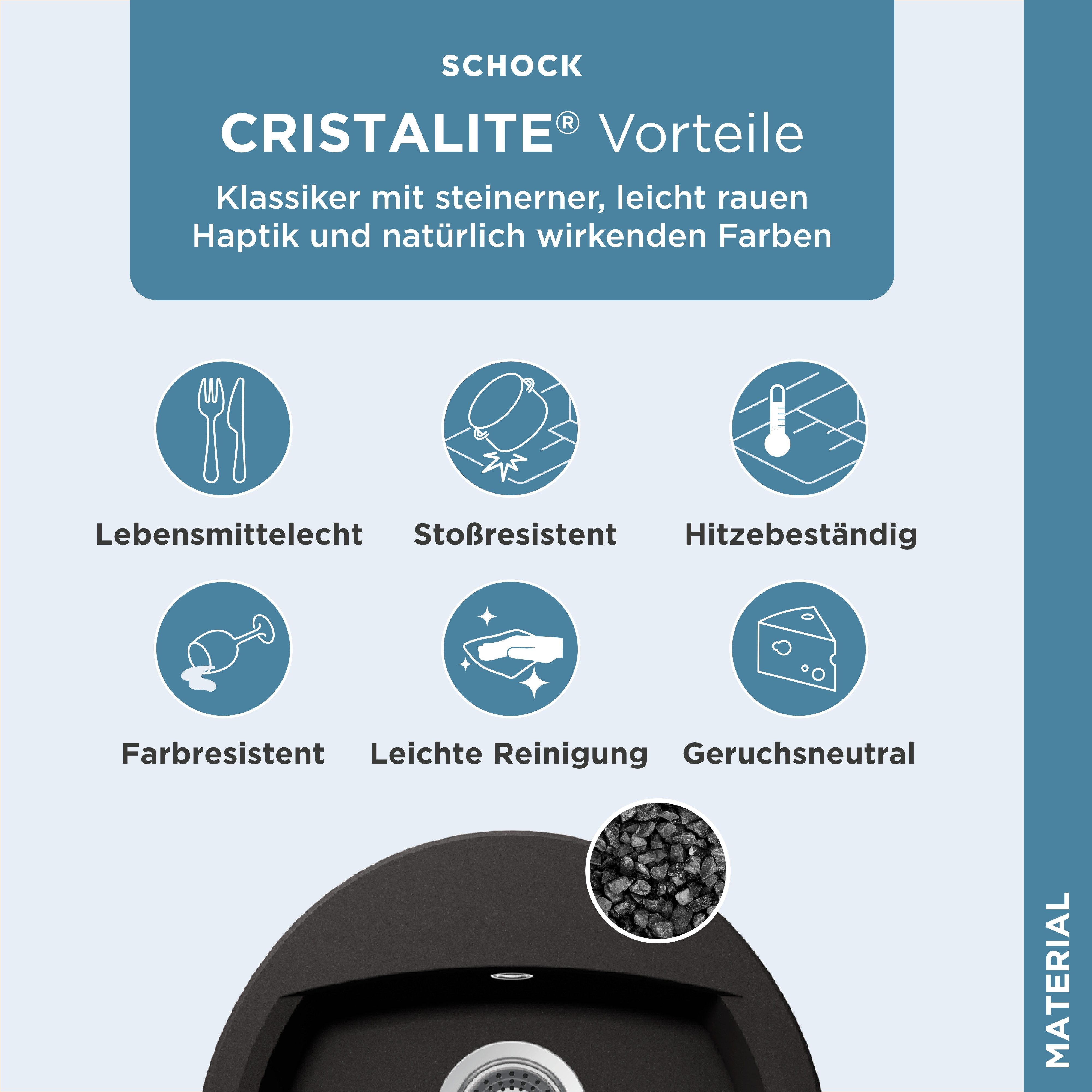 Schock Granieten spoelbak Lucca R