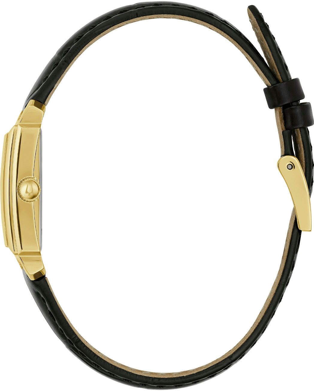 Bulova Kwartshorloge 97P166 Polshorloge, dameshorloge, roestvrijstalen armband, met diamanten