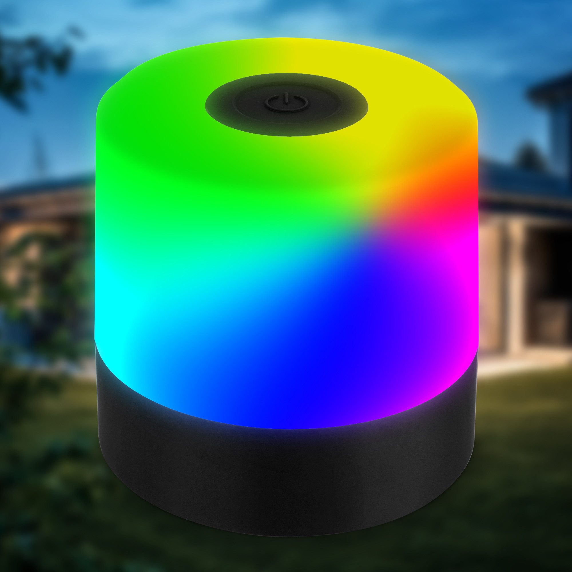 B.K.Licht Tafellamp voor buiten BKL1590 Draadloze RGB tafellamp, 4-niveau dimmer, met USB