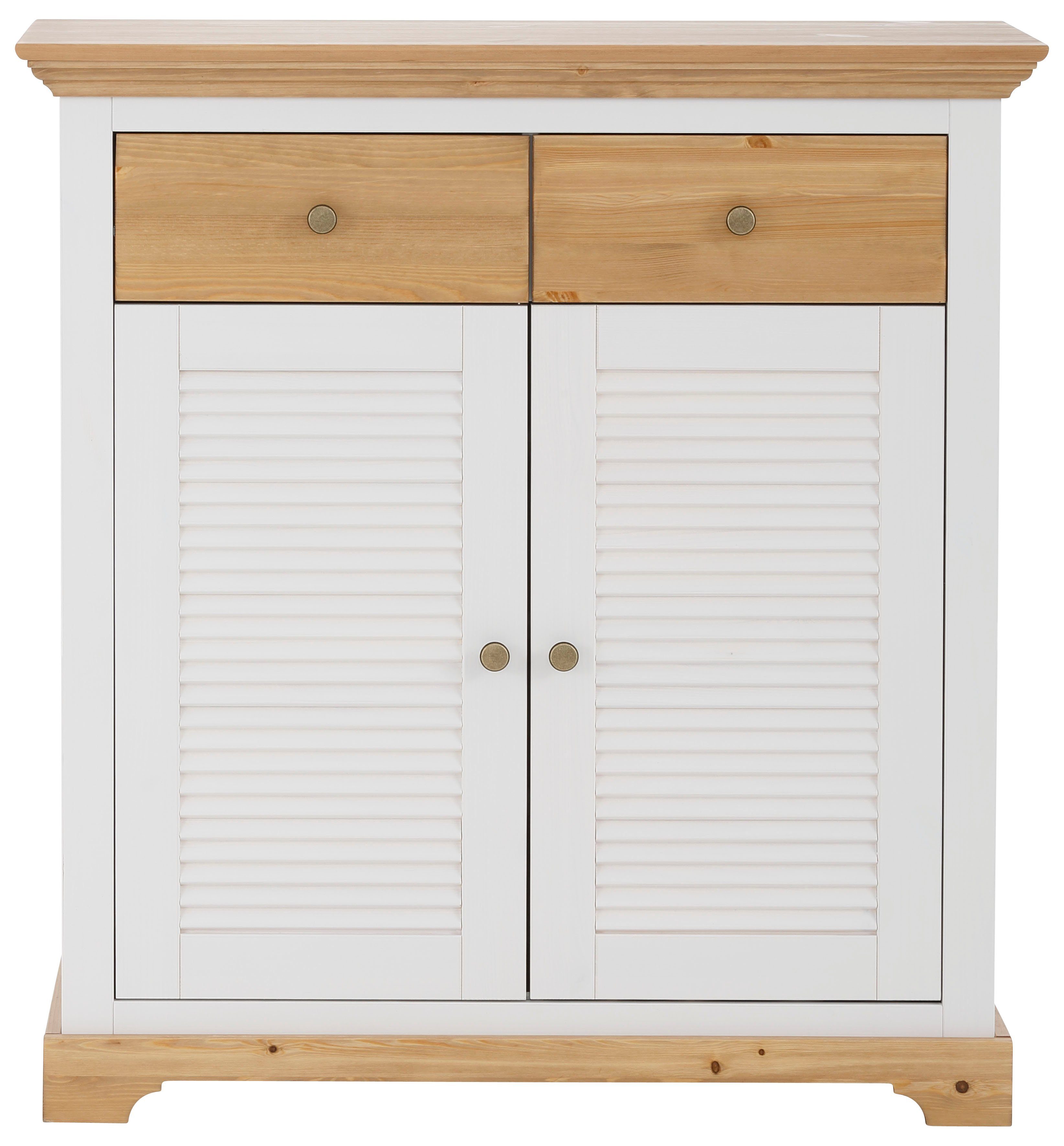 Home affaire Schoenenkast Ayanna commode voor ongeveer 9 paar schoenen Schoenenkast van massief grenen, FSC®, breedte 94 cm