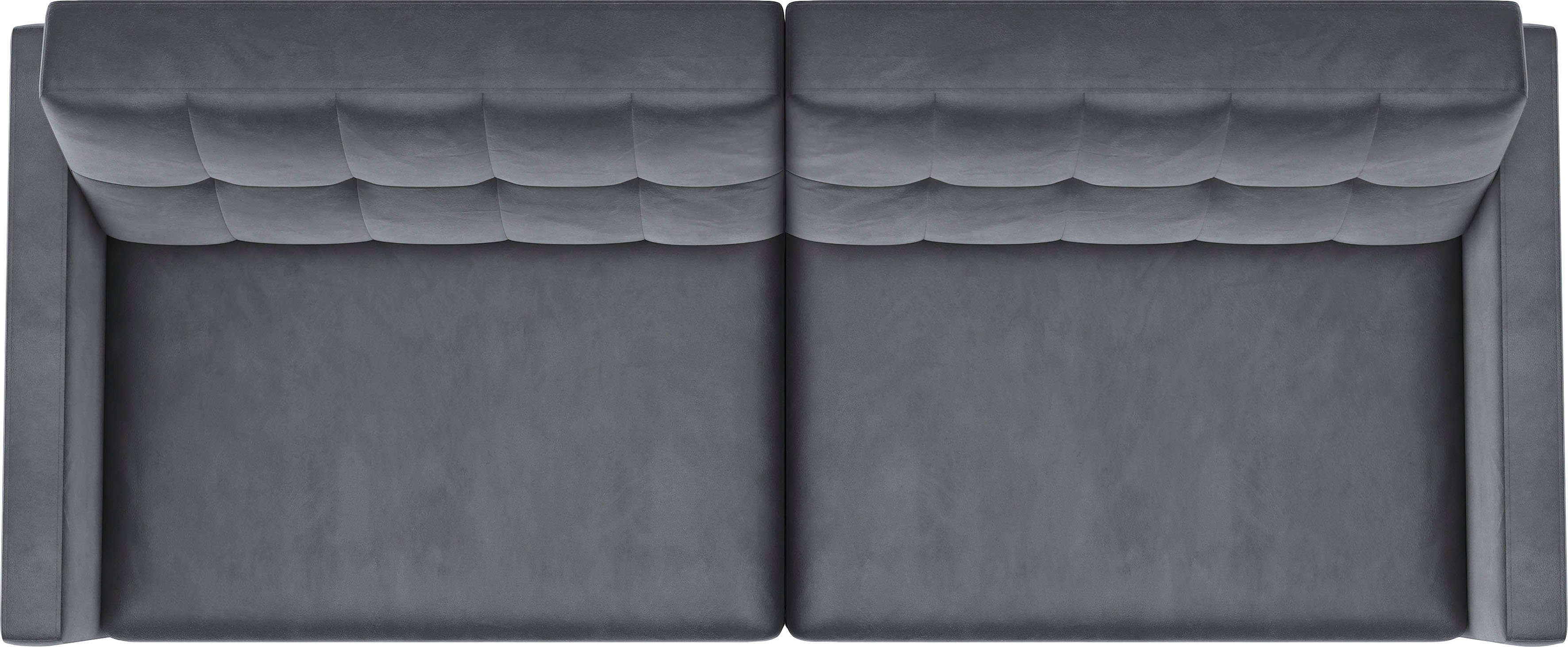 Dorel Home 3-zitsbank Hartford II Slaapfunctie, rugleuning 2-delig, 3-voudig verstelbaar, zithoogte 43 cm