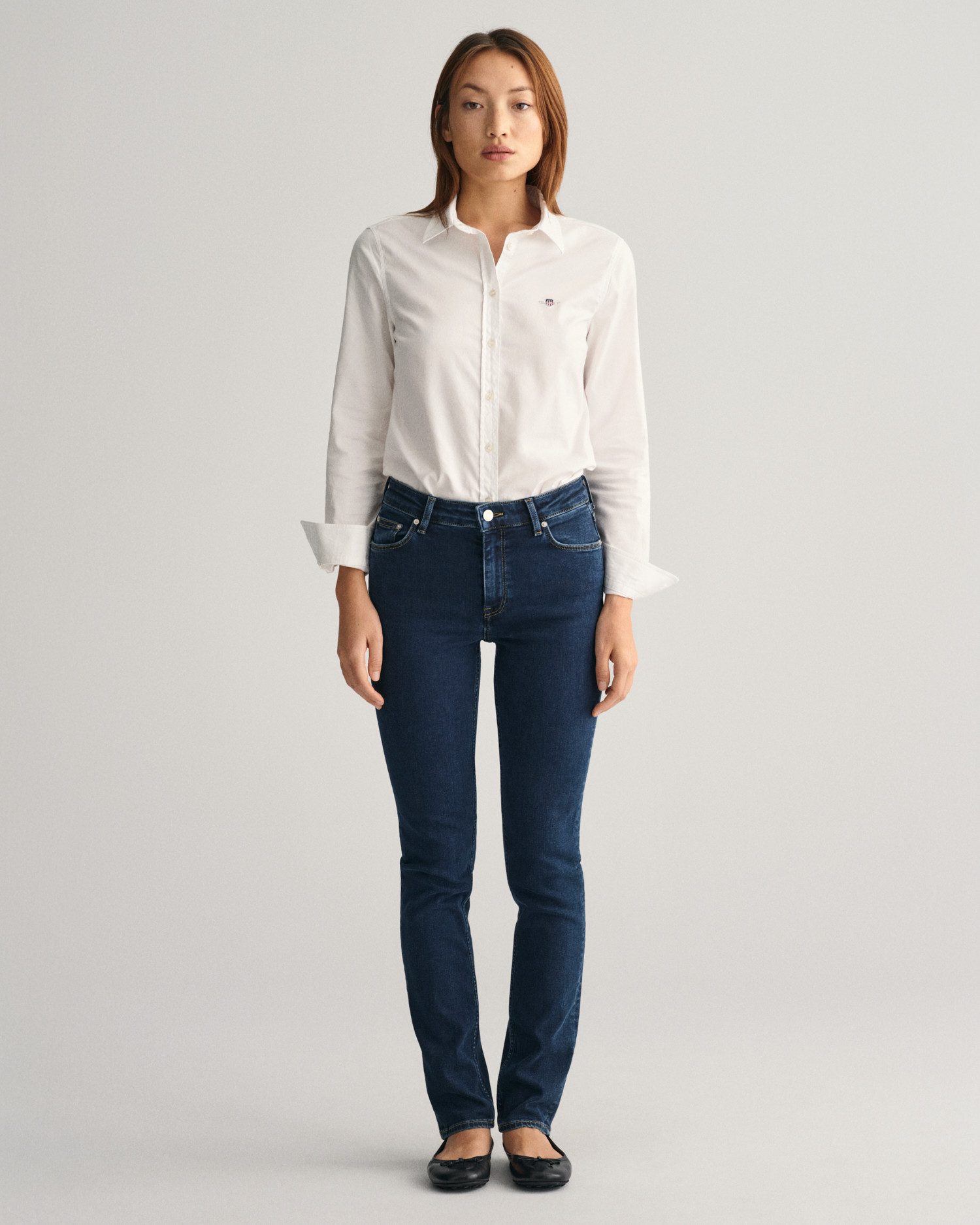 Gant Slim fit jeans SLIM SUPER STRETCH JEANS 5-pocket stijl, hoog elastisch
