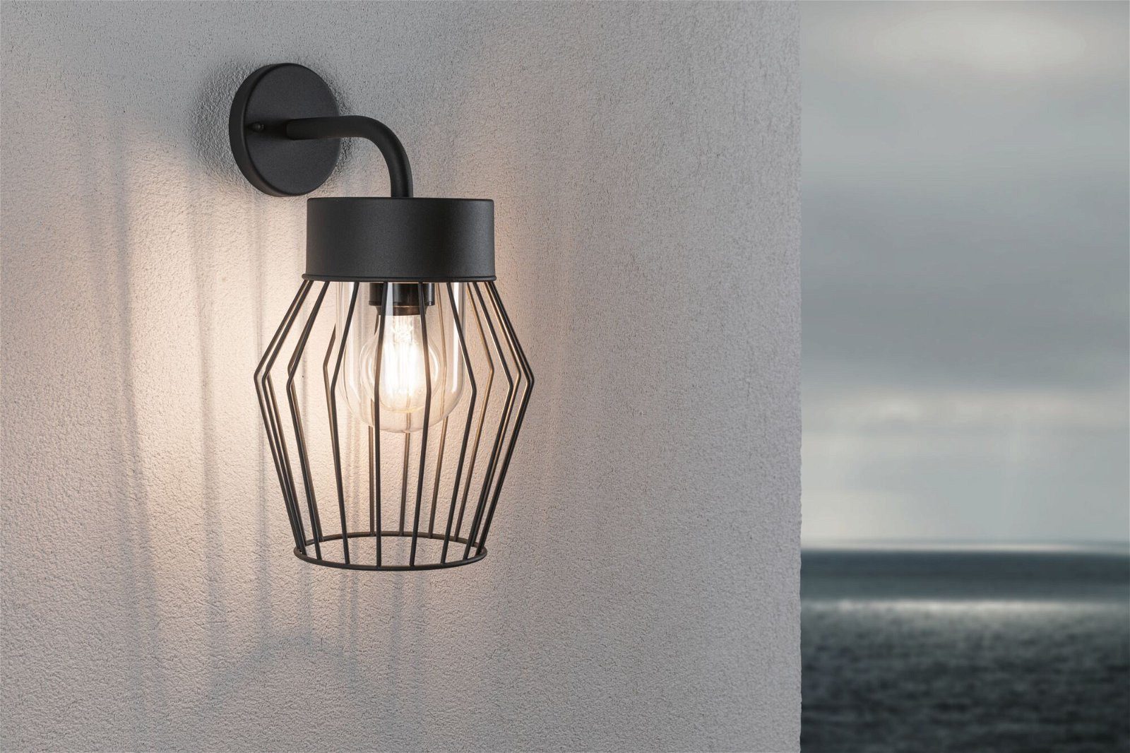 Paulmann Wandlamp voor buiten Lanka IP44 205x237mm max. 40W 230V Antraciet Aluminium (1 stuk)