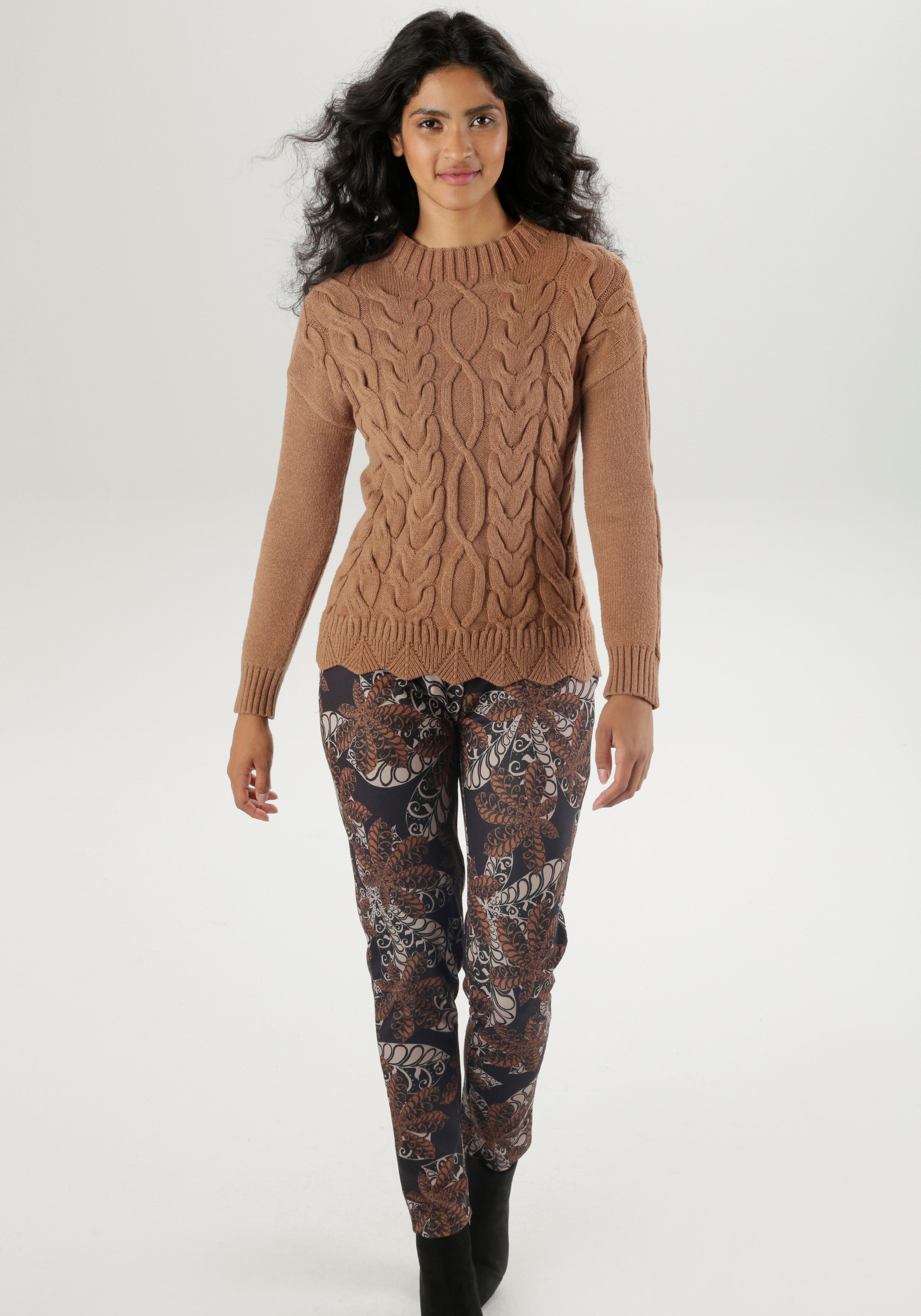 Aniston SELECTED Comfortbroek van stevigere jerseykwaliteit met stretch