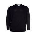 calvin klein trui met v-hals bt-superior wool v neck sweater zwart