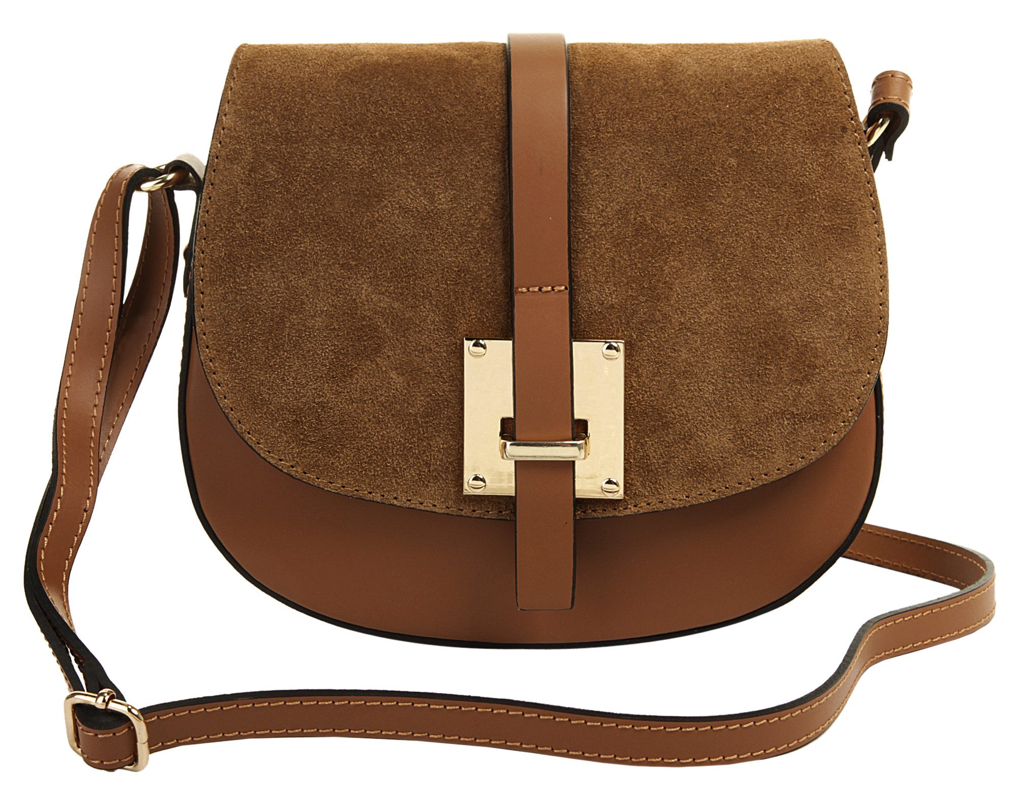 Cluty Schoudertas echt leer, made in italy