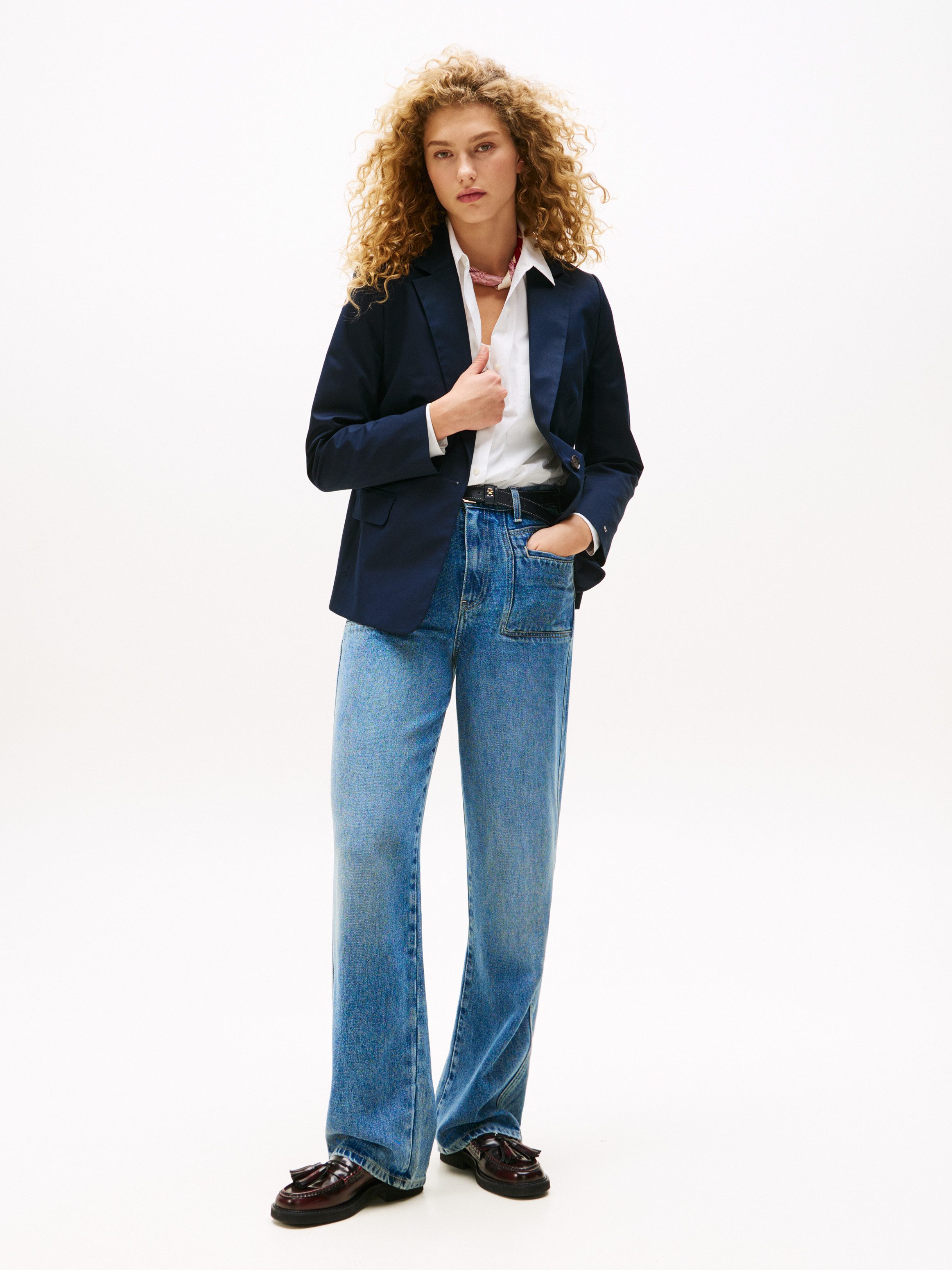 Tommy Hilfiger Korte blazer COTTON SLIM BLAZER
