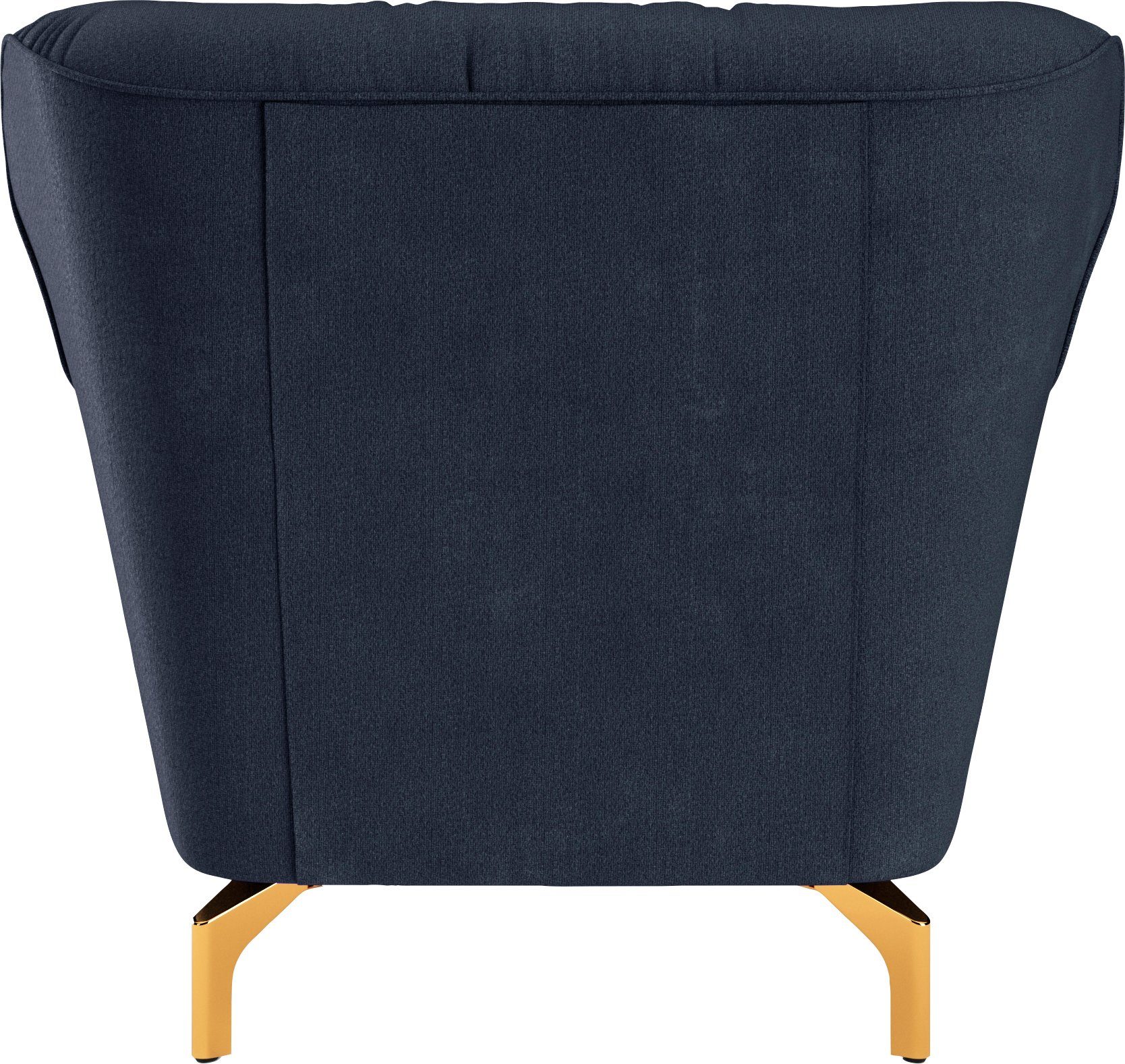 sit&more Fauteuil Orient 3 inclusief 1 sierkussen met strassteentjes, goudkleurige metalen poten