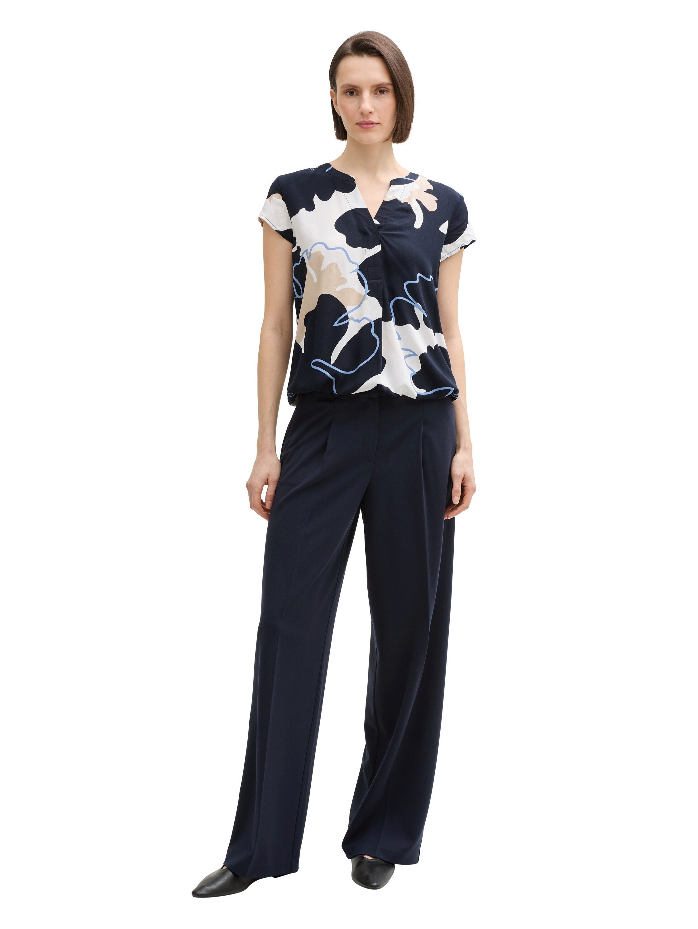 Tom Tailor Blouse met korte mouwen met grafisch patroon
