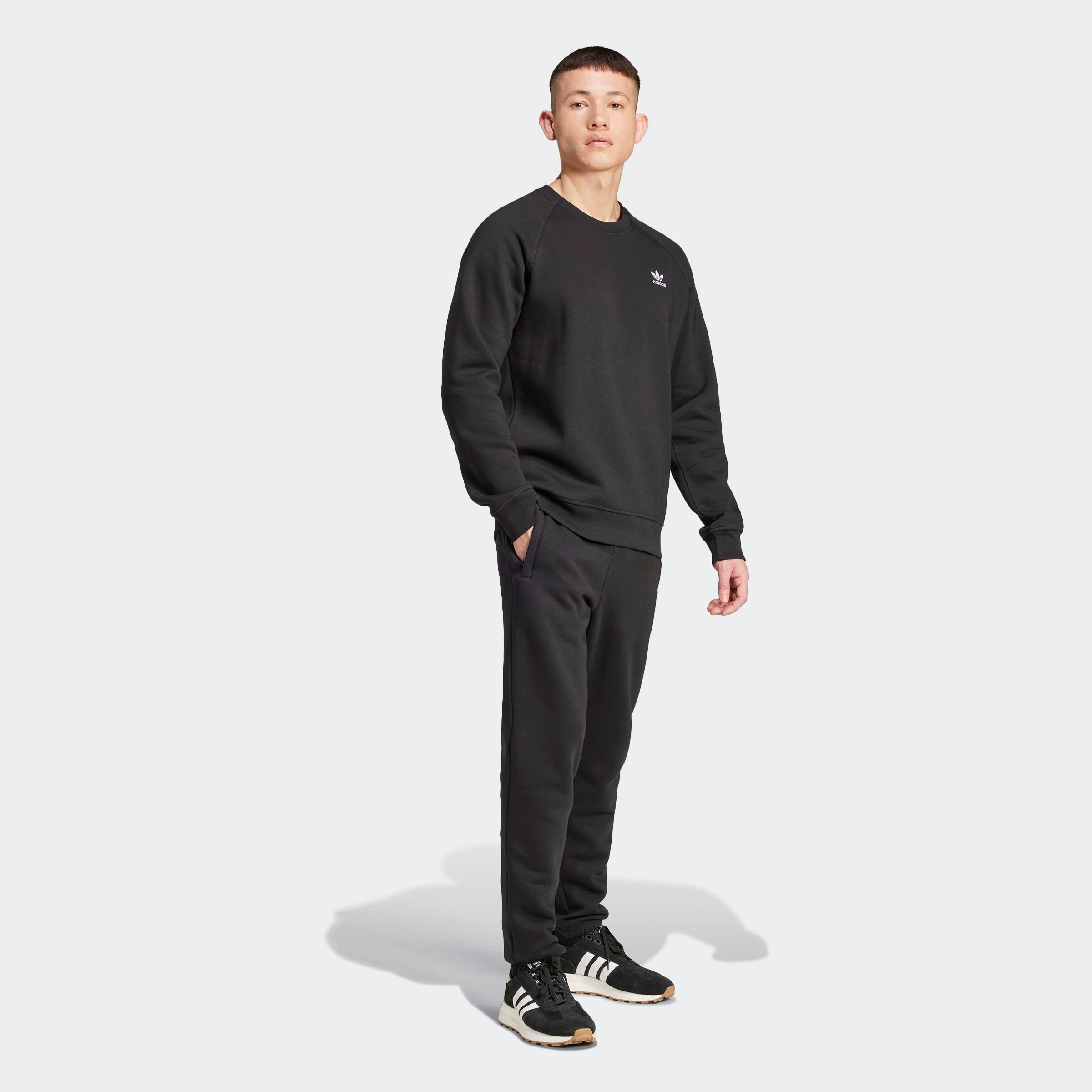 adidas Originals Sweatshirt ESS CREW Essentials pullover, zachte binnenkant
