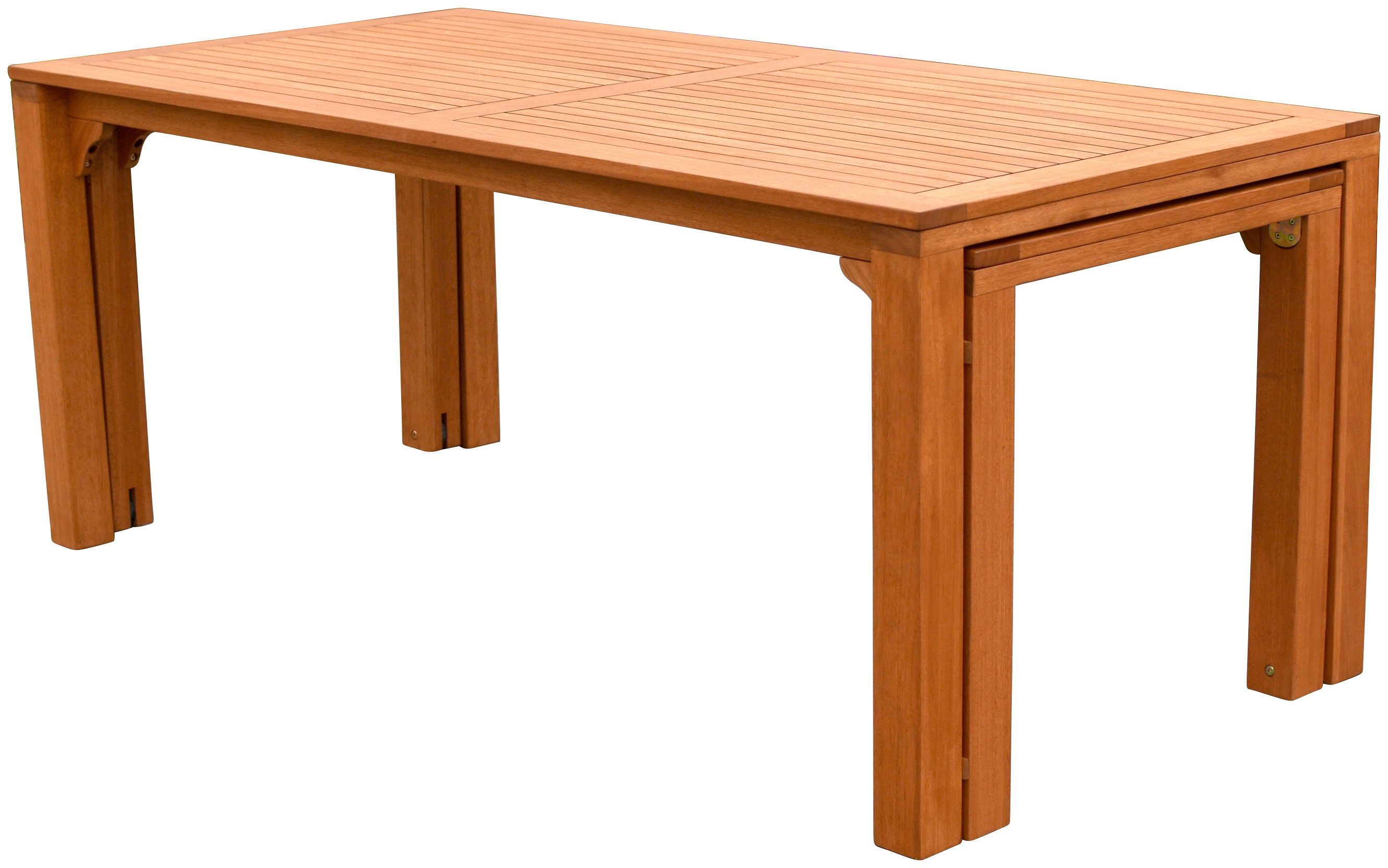 MERXX Tuintafel Flex uitschuifbare tafel uitbreidbaar, bxd: ca. 90-73 x 185-370 cm, kan ook afzonder