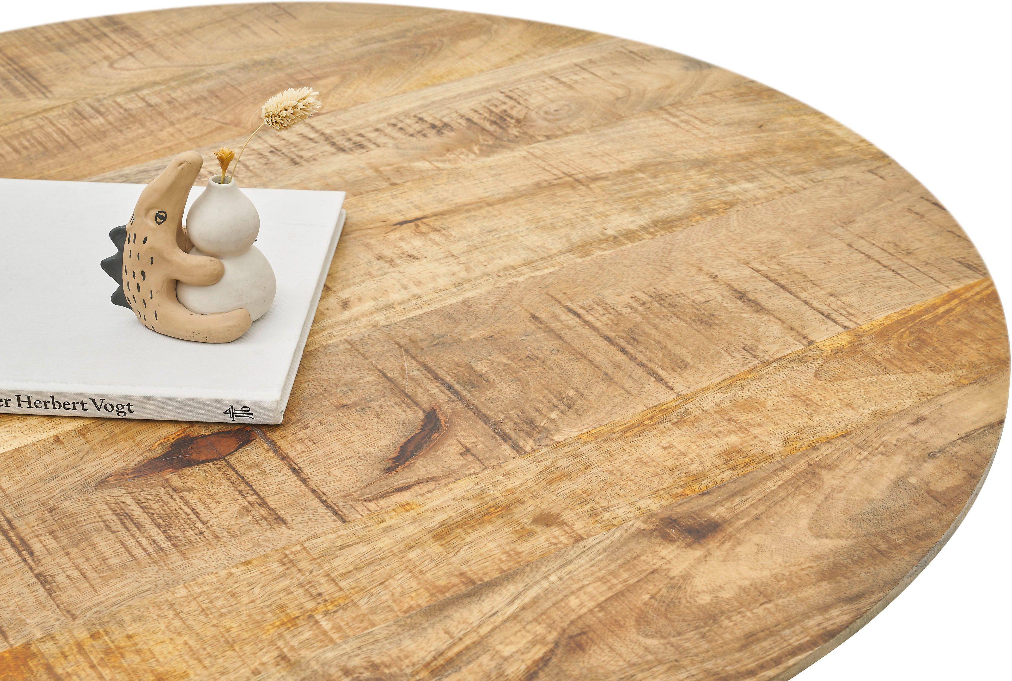 Stolkom Salontafel Gloria rond massief mango hout