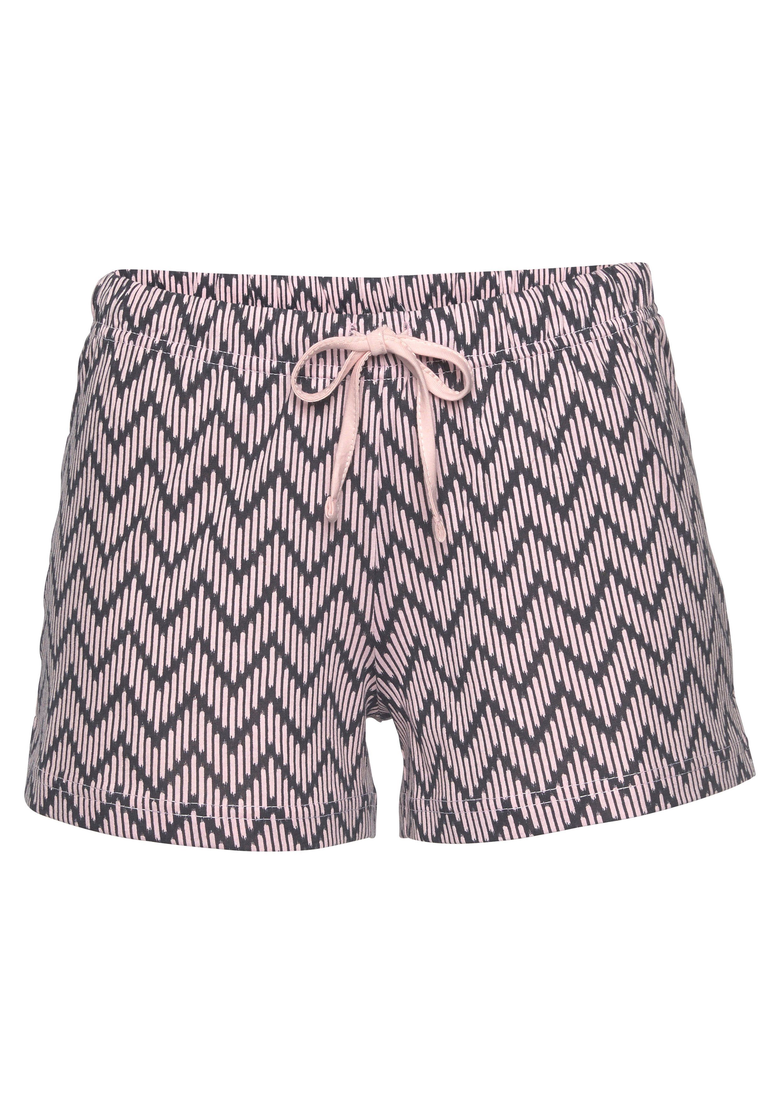 Vivance Dreams Shortama met gedessineerde pyjamashort (2-delig, 1 stuk)